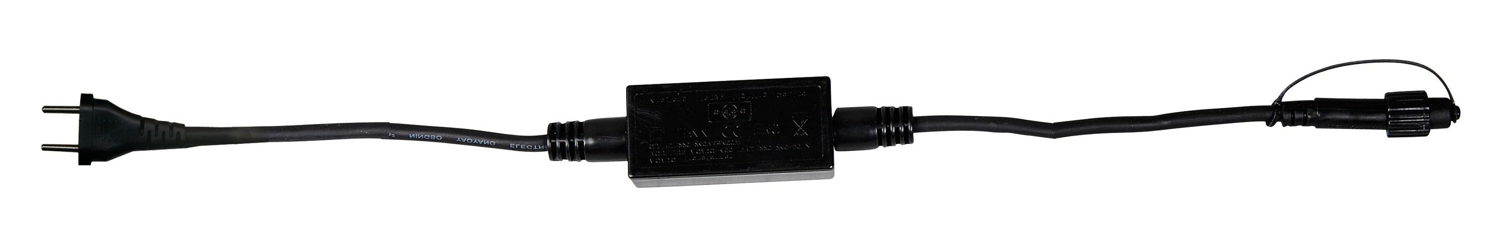 STAR TRADING LED Lichtleiste System LED "LED-Transformatorkabel schwarz 1,8m" Outdoor geeignet