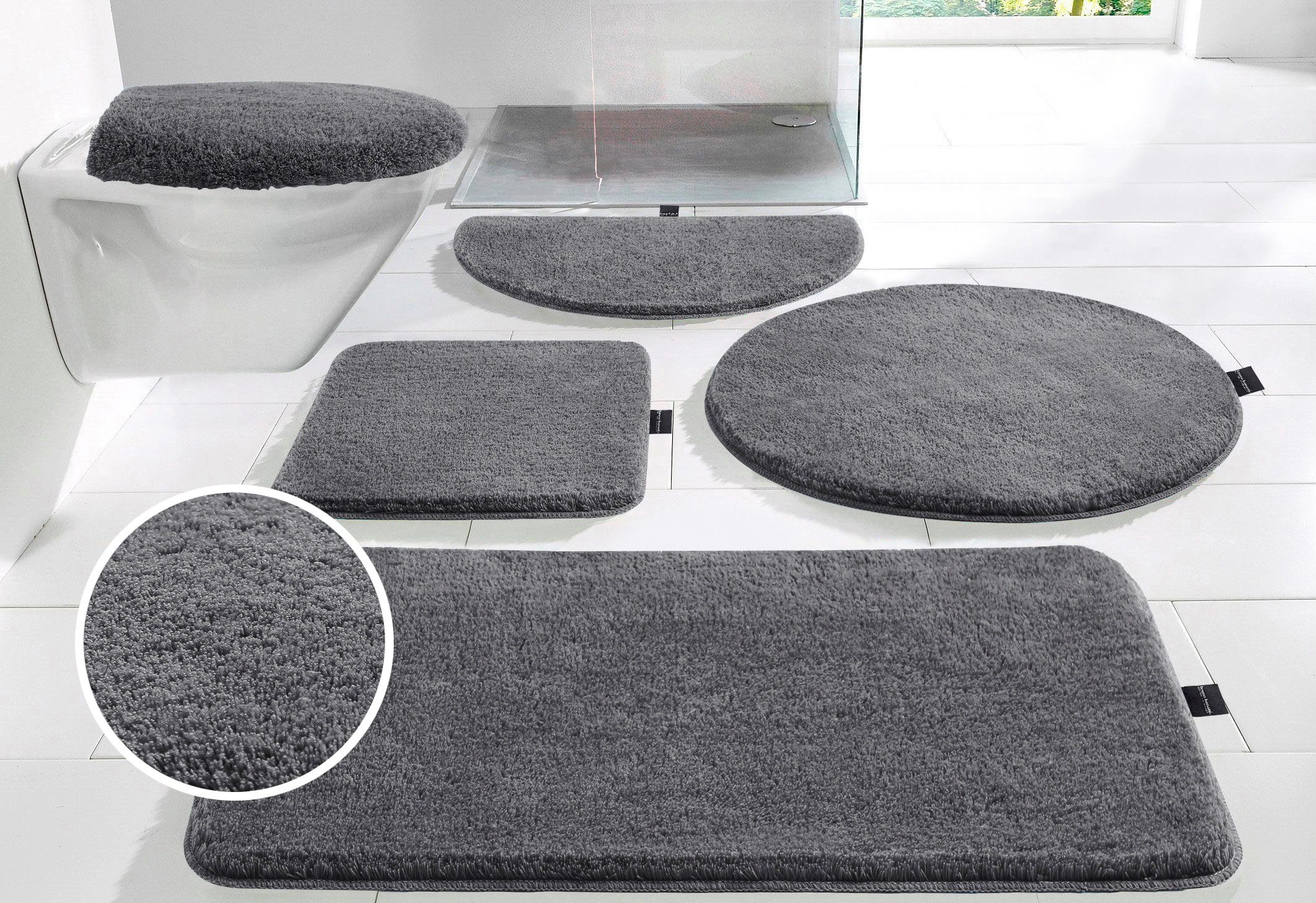 Bruno Banani Badematte Lana, Badvorleger, Badezimmer Teppich, Höhe 25 mm, r günstig online kaufen