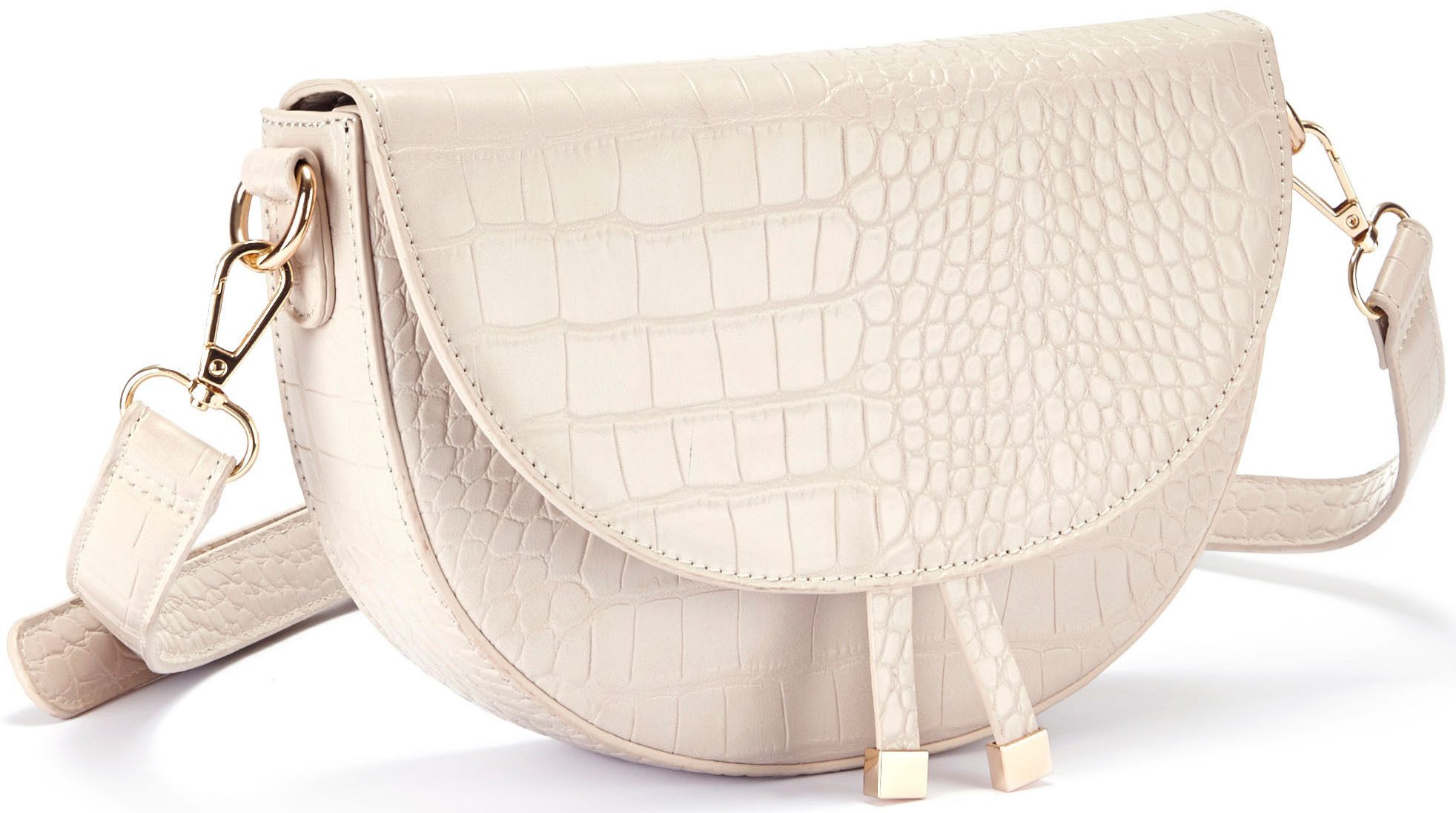 Vivance Umhängetasche Minibag, in Kroko-Optik, Schultertasche, Handtasche, Crossbody Bag VEGAN