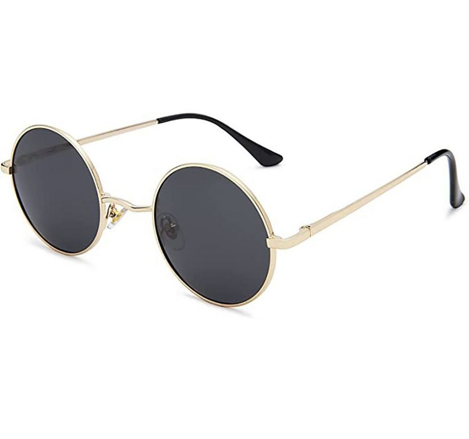 Haiaveng Sonnenbrille Damen Runde Vintage-Sonnenbrille