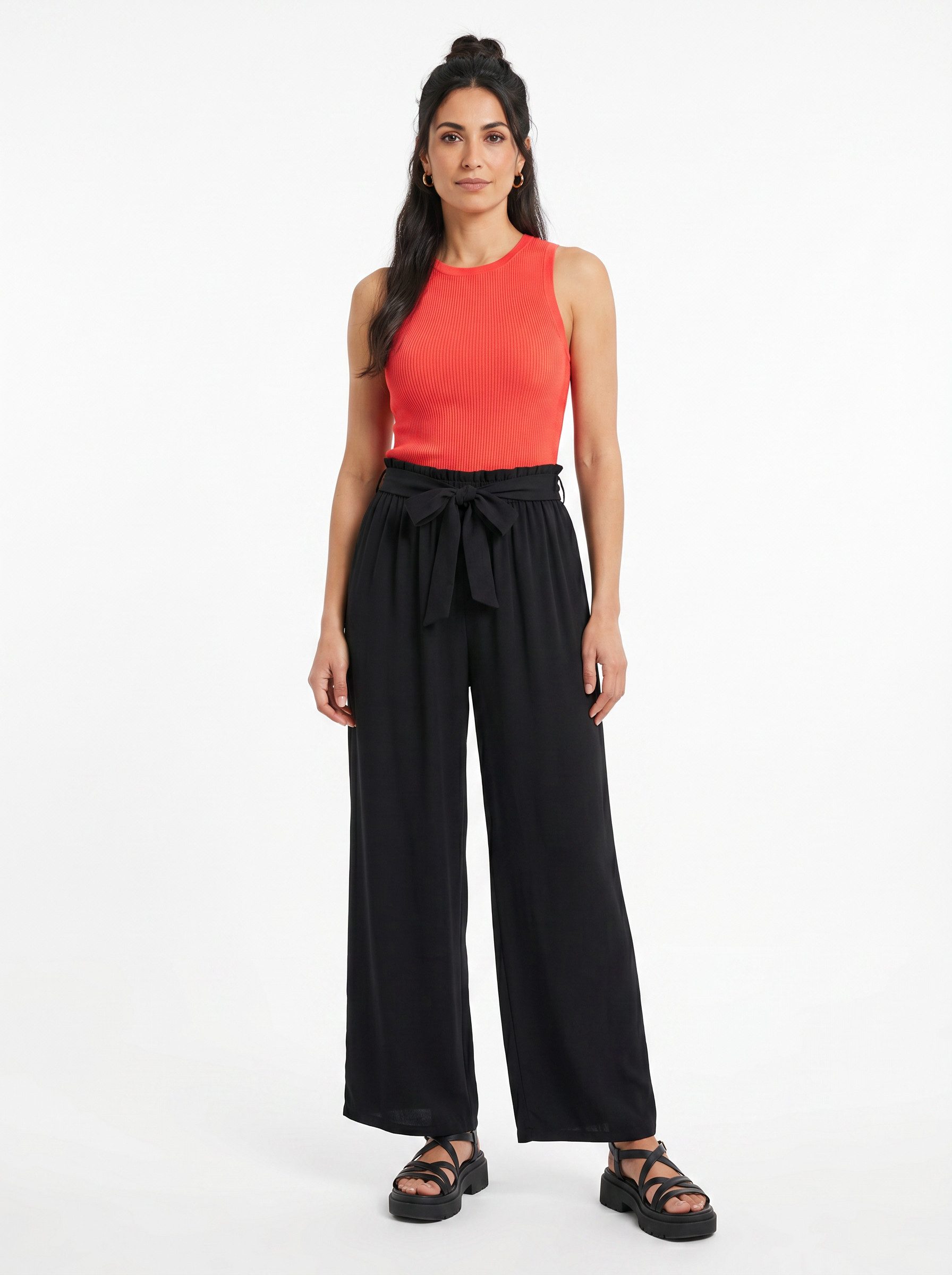 ITALY VIBES Palazzohose DILETTA - luftige Palazzohose - weite Hose - ONE SIZE passt hier Gr. XS - L