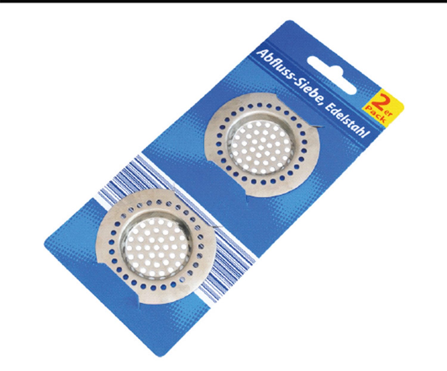 Waschbeckenstöpsel Abflusssiebe Edelstahl 2er Pack Spülbeckensieb Duschsieb Rostfrei, Ø 0,0000000000000 cm (Stück, 2 St., Abflusssiebe), Abflussfilter Spülbeckensieb Abflussstop Edelstahlfilter