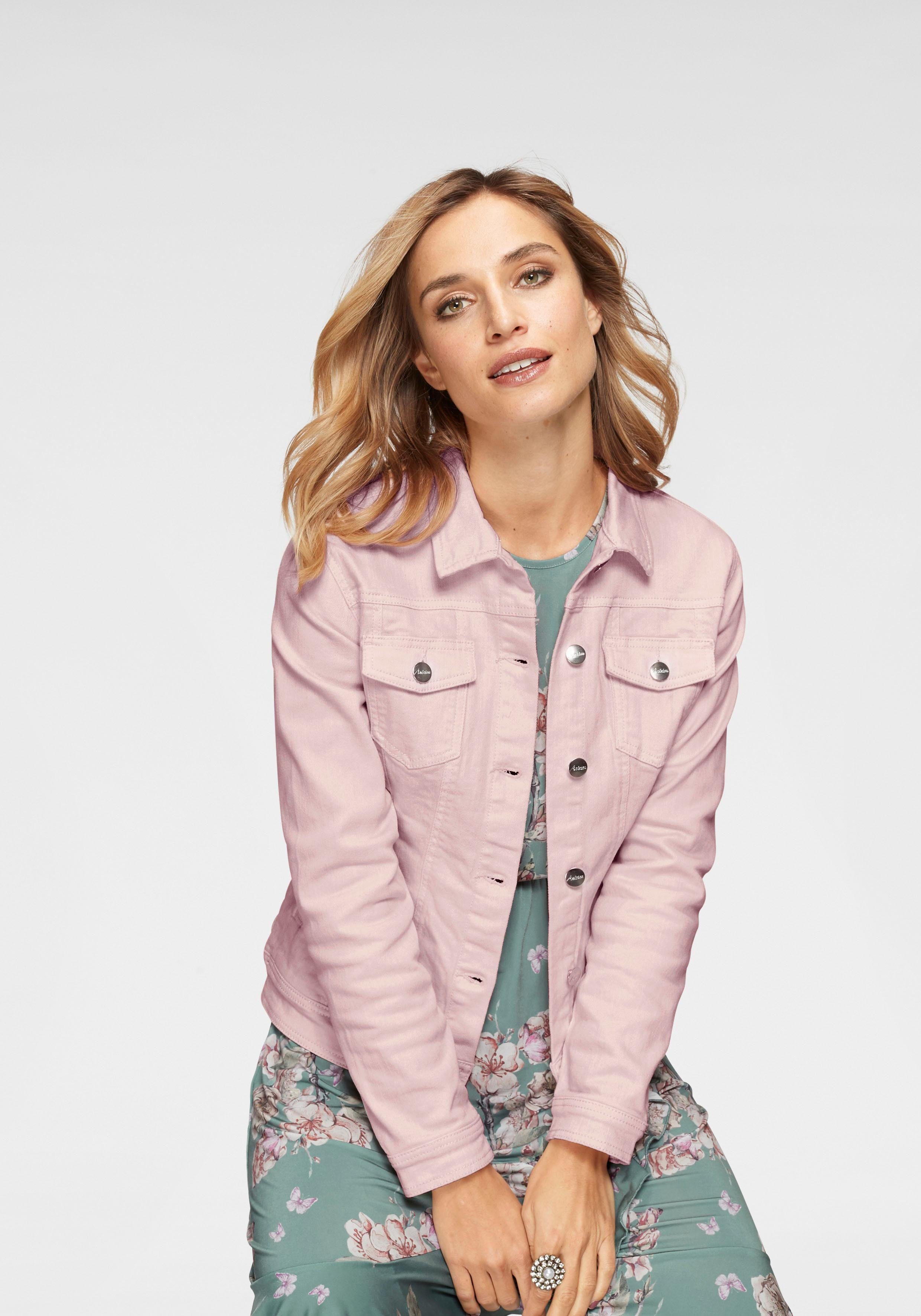 Aniston CASUAL Jeansjacke in zartem Pastell kaufen | OTTO