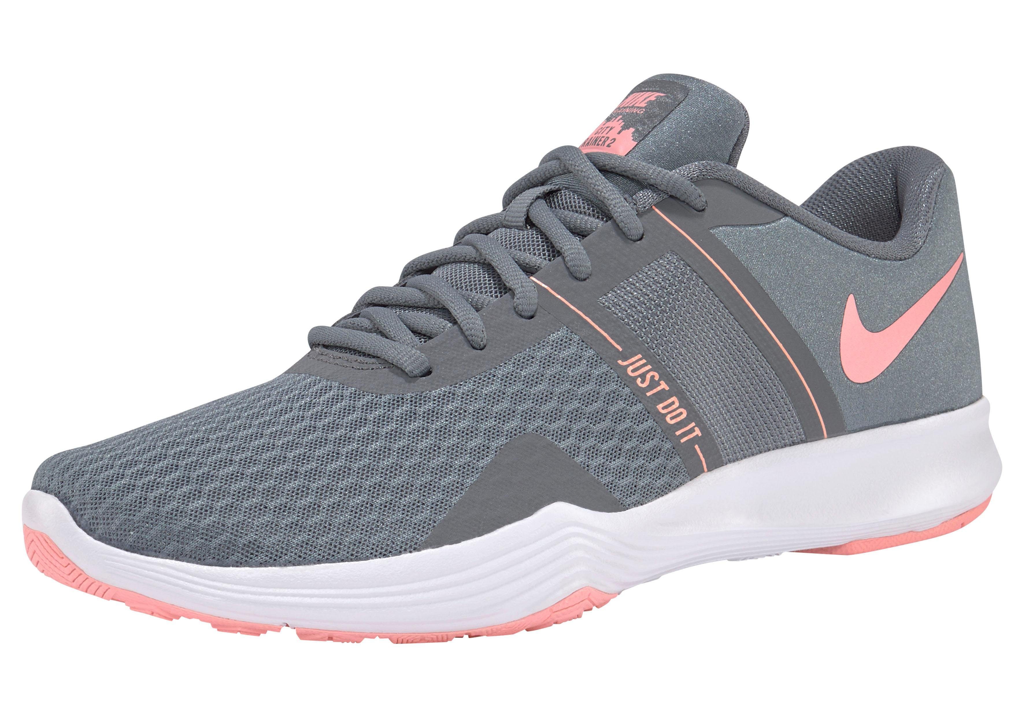 nike city trainer grey pink