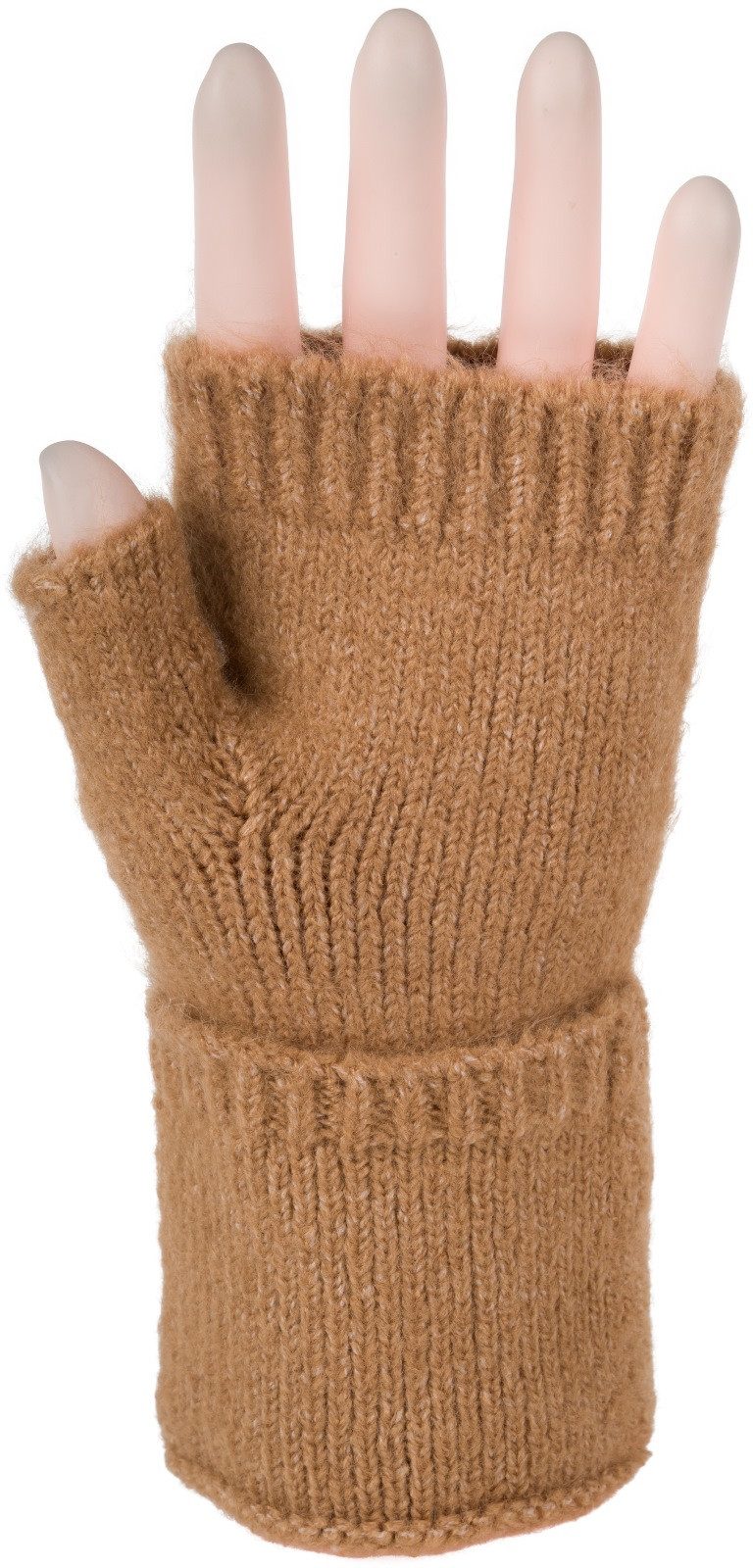styleBREAKER Strickhandschuhe Fingerlose Strickhandschuhe Einfarbig (1-St) günstig online kaufen