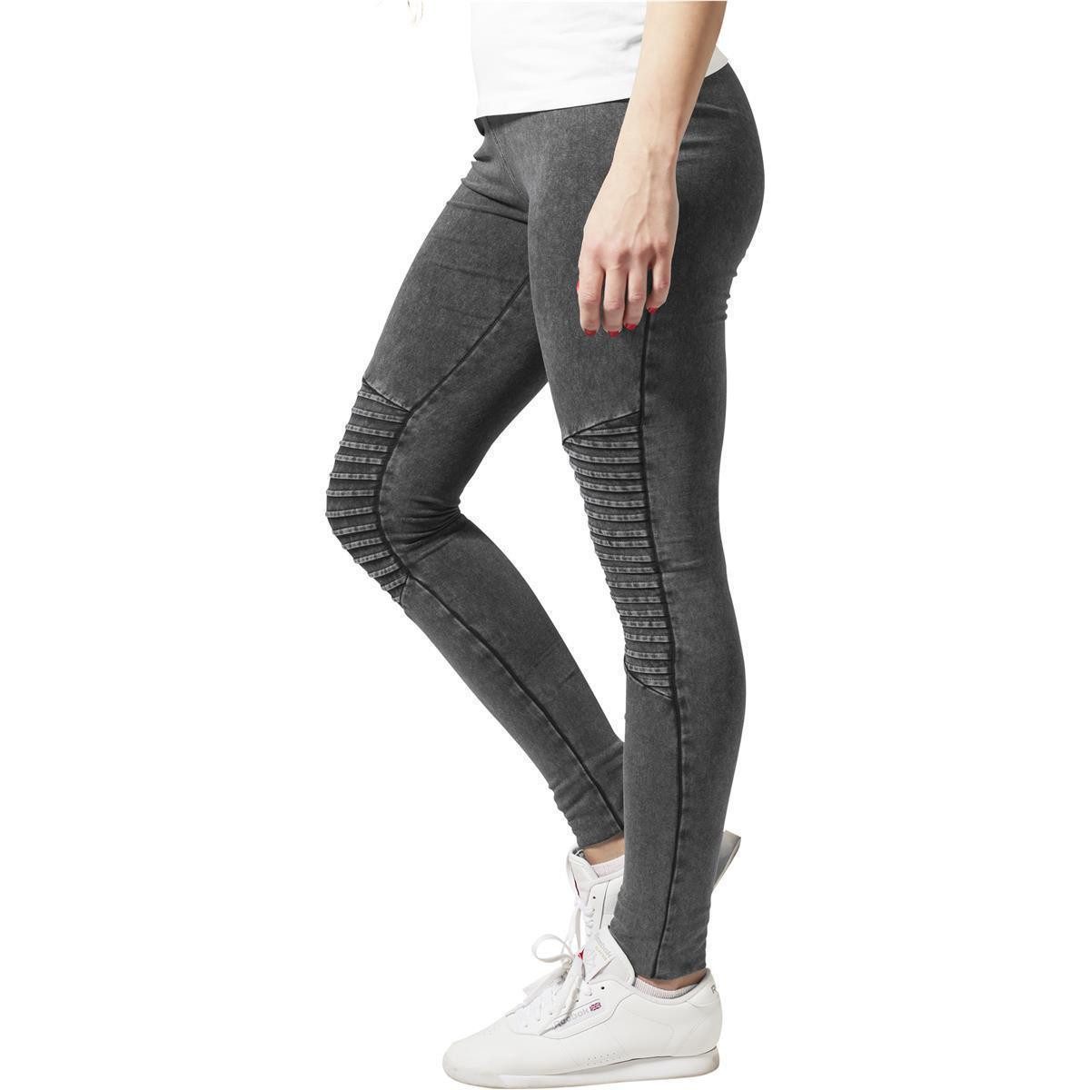 URBAN CLASSICS Leggings Urban Classics Ladies Denim Jersey Leggings (Leggings, Leggings) Waschung in Denim-Optik