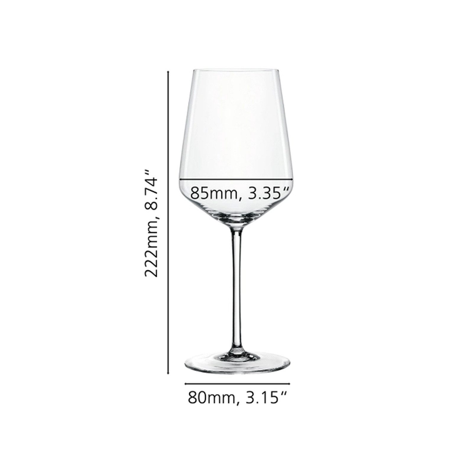 SPIEGELAU Weißweinglas Style Weißweingläser 440 ml 12er Set, 12-tlg., Glas