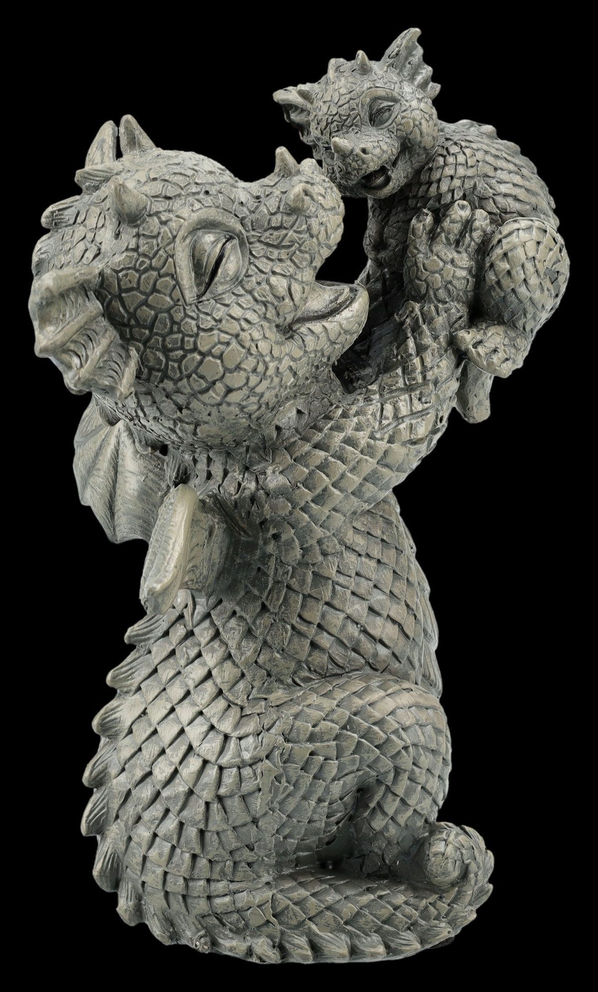 Figuren Shop GmbH Gartenfigur Gartenfigur Drache klein - Glücksdrache Baby günstig online kaufen