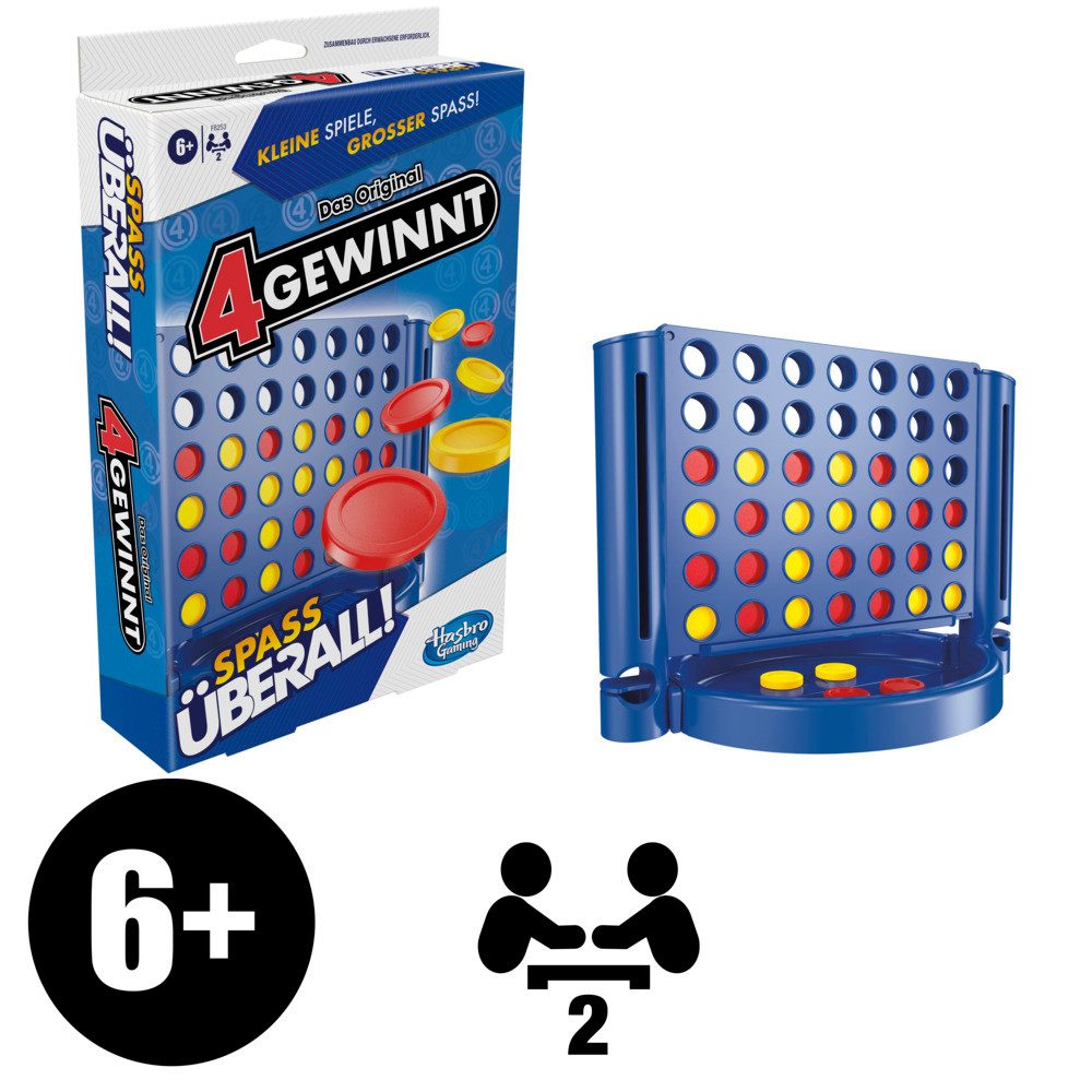 Hasbro Spiel Kompaktspiel 4 Gewinnt Spass überall!