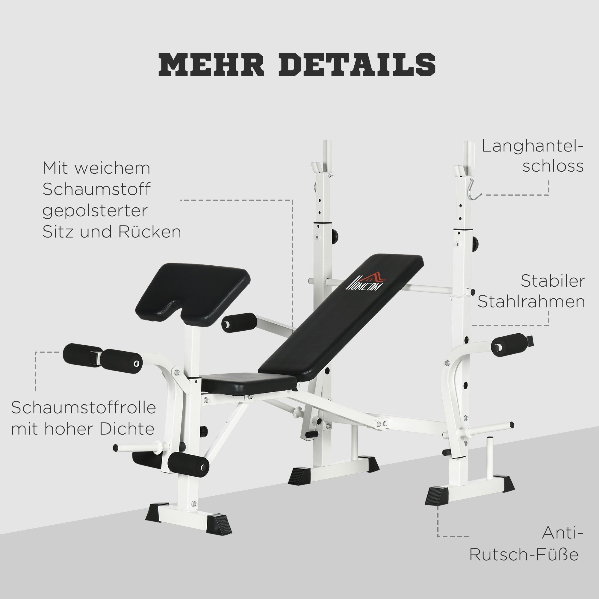Verstellbarer Hantelständer Aus Stahl - Multifunktional Für Home Gym