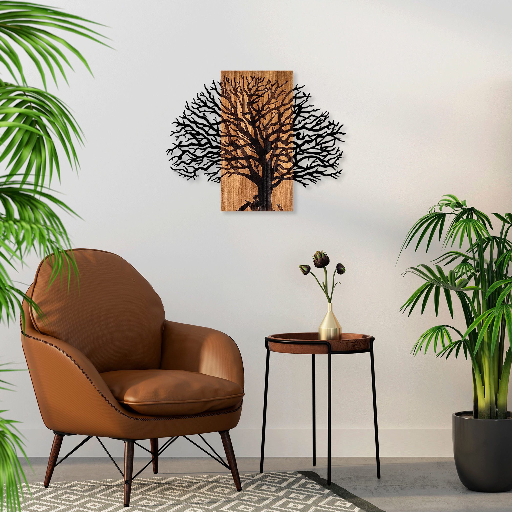 Wallity Wanddekoobjekt 50% WOODEN (Thickness: 3 cm) / METAL (Thickness: 1,5 günstig online kaufen