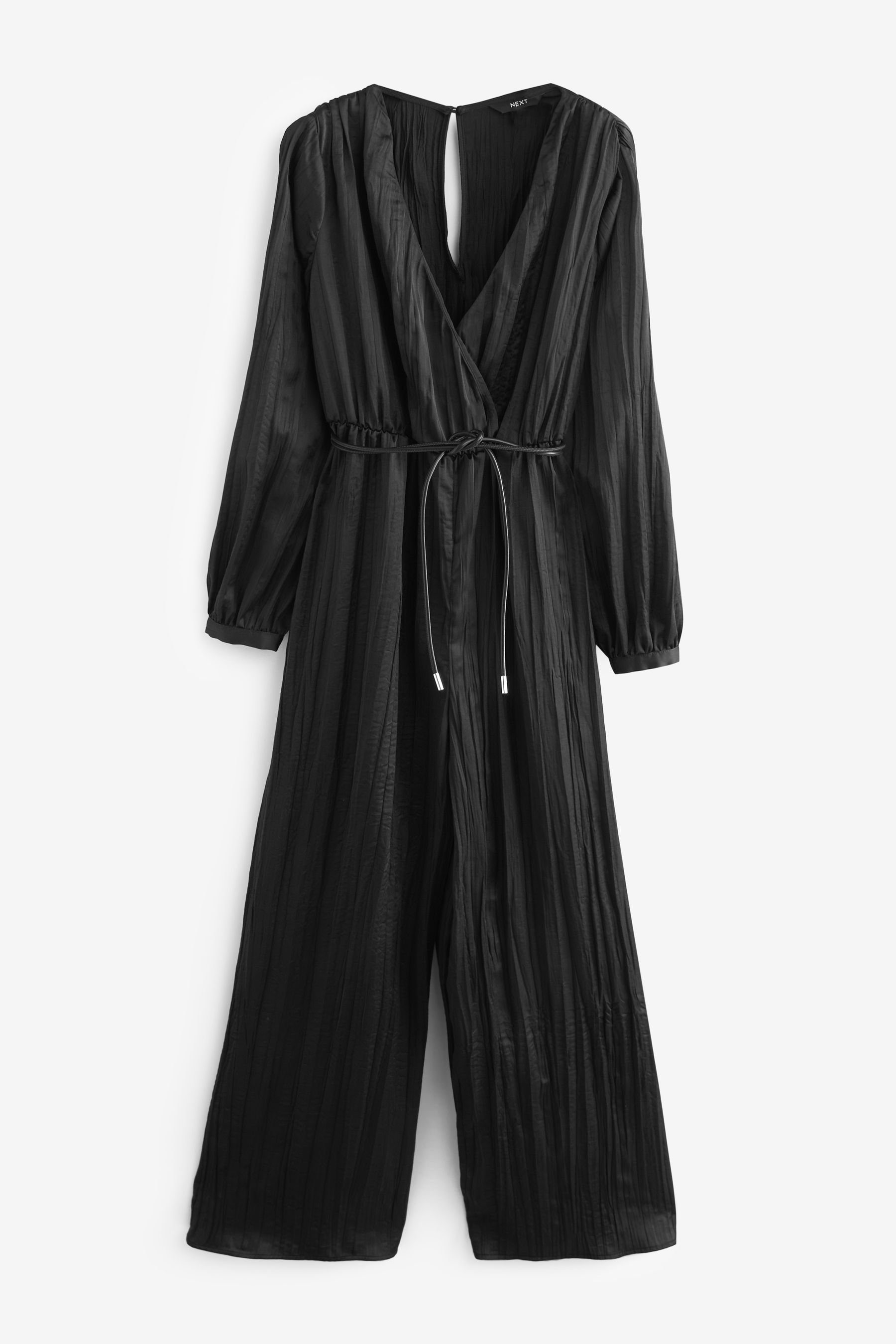 Next Jumpsuit Plissierter Hosenrock-Jumpsuit tiefer V-Ausschnitt günstig online kaufen