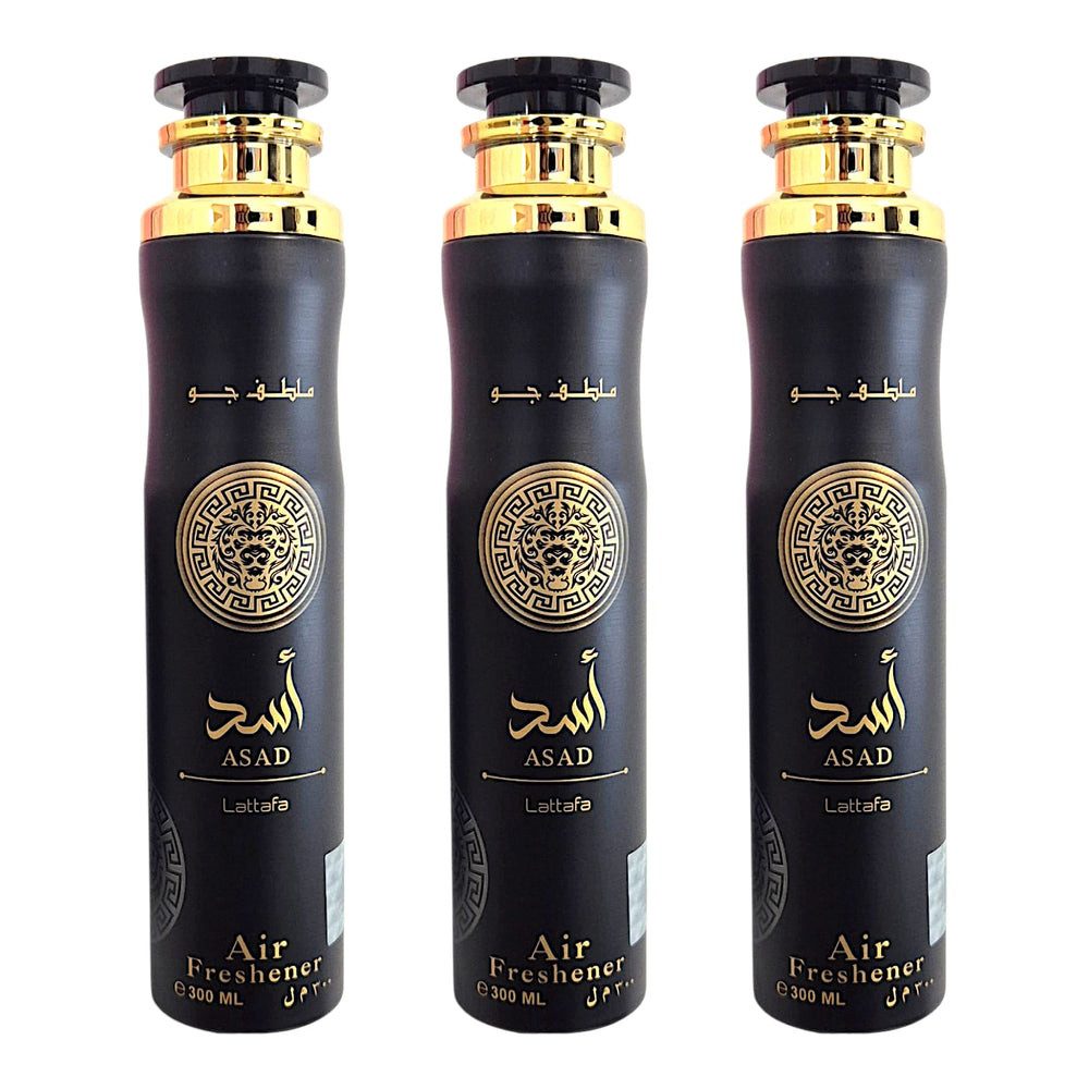 Lattafa Raumduft Lattafa Raumspray Set Air Freshener Asad 3x300ml