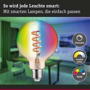 Paulmann LED-Leuchtmittel Smartes Zigbee 3.0 LED Starter Set Smik E27 - Globe G95 3x 6,3W 470lm, n.v, warmweiss
