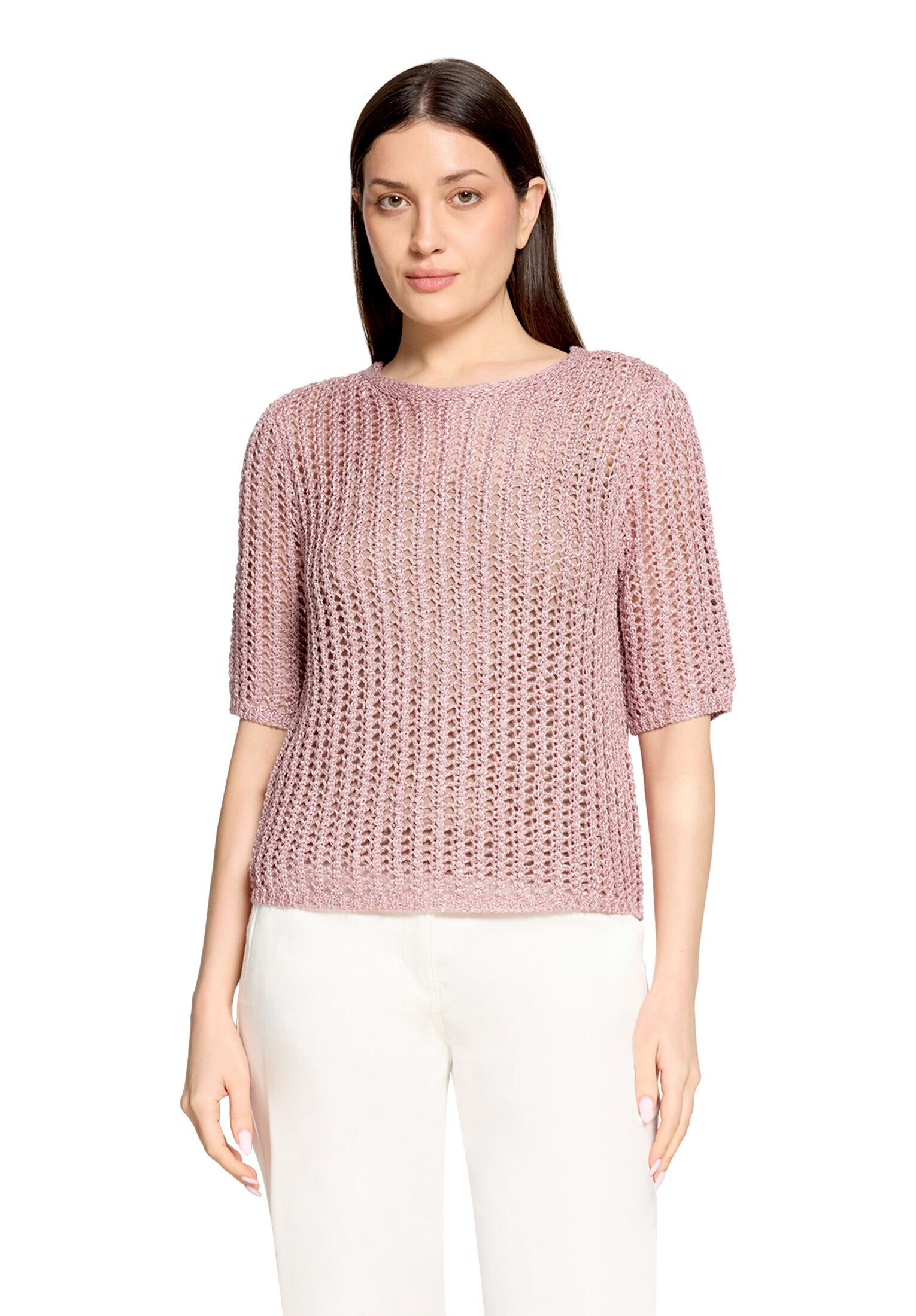 Betty Barclay Kurzarmshirt Damen mit Lochmuster (1-tlg)