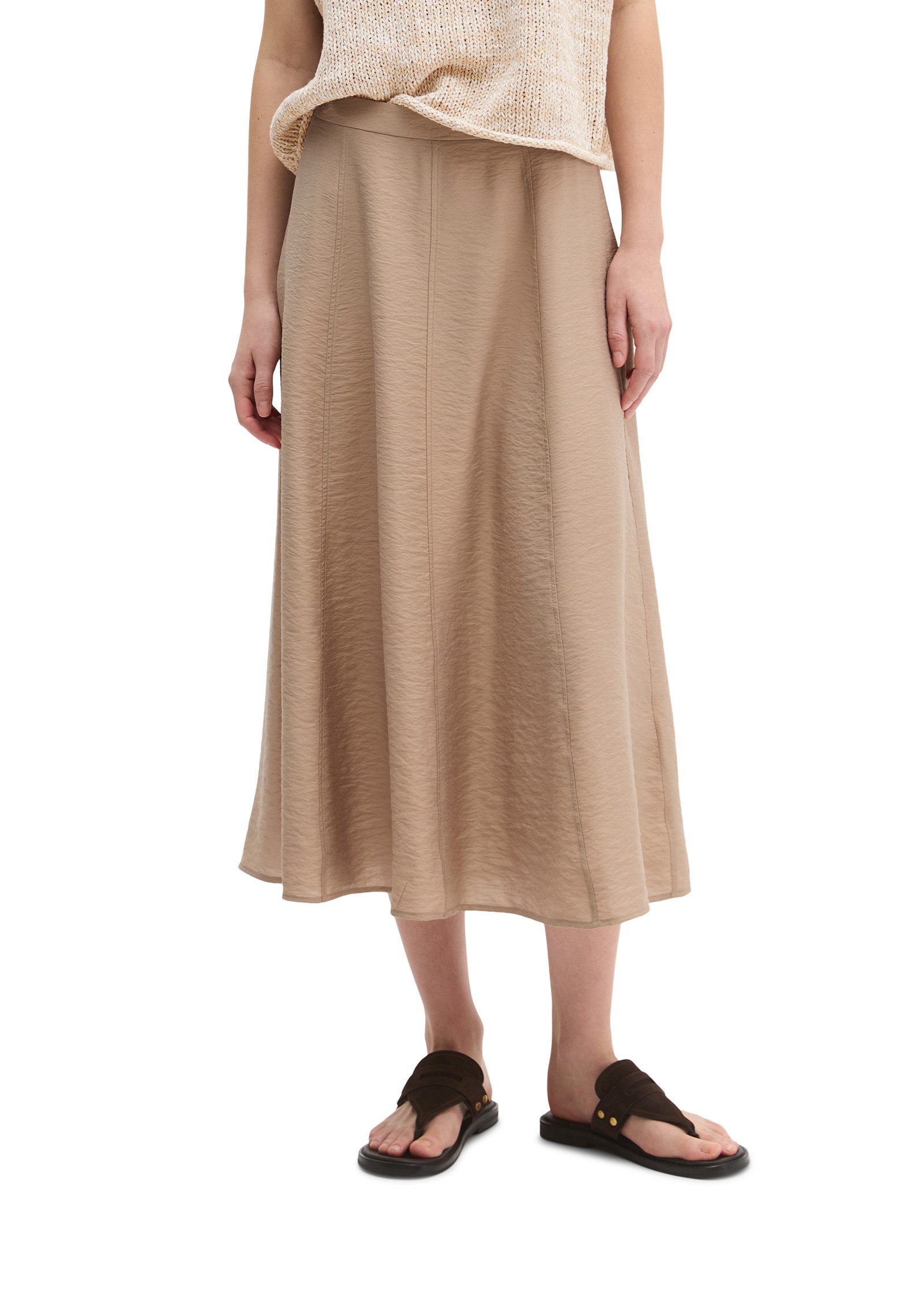 Marc O'Polo Webrock aus glänzendem Viskose-Mix