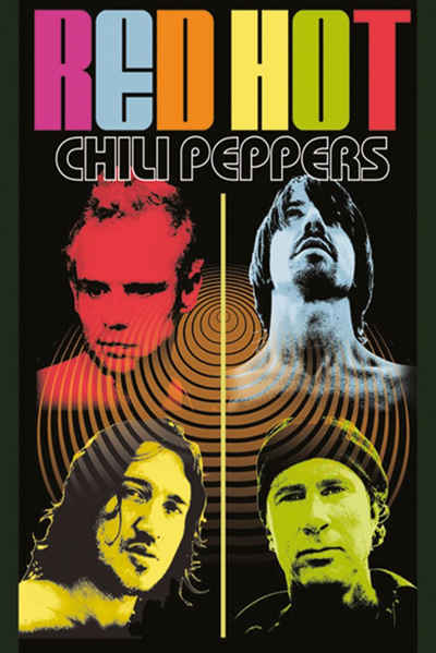 PYRAMID Poster »Red Hot Chili Peppers Poster Colour Me 61 x 91,5 cm«