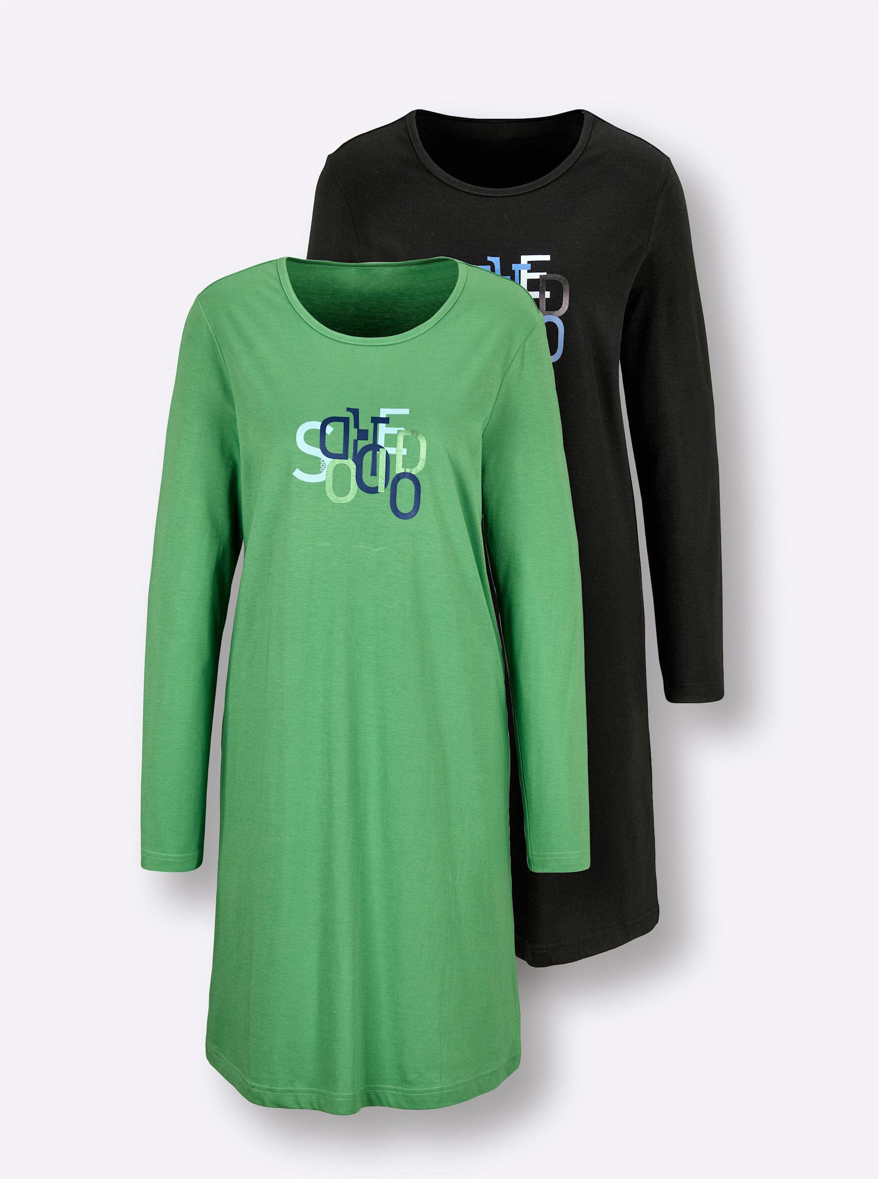 Witt Sleepshirt Sleepshirts Langarm (2-tlg) – Bild 3 von 5