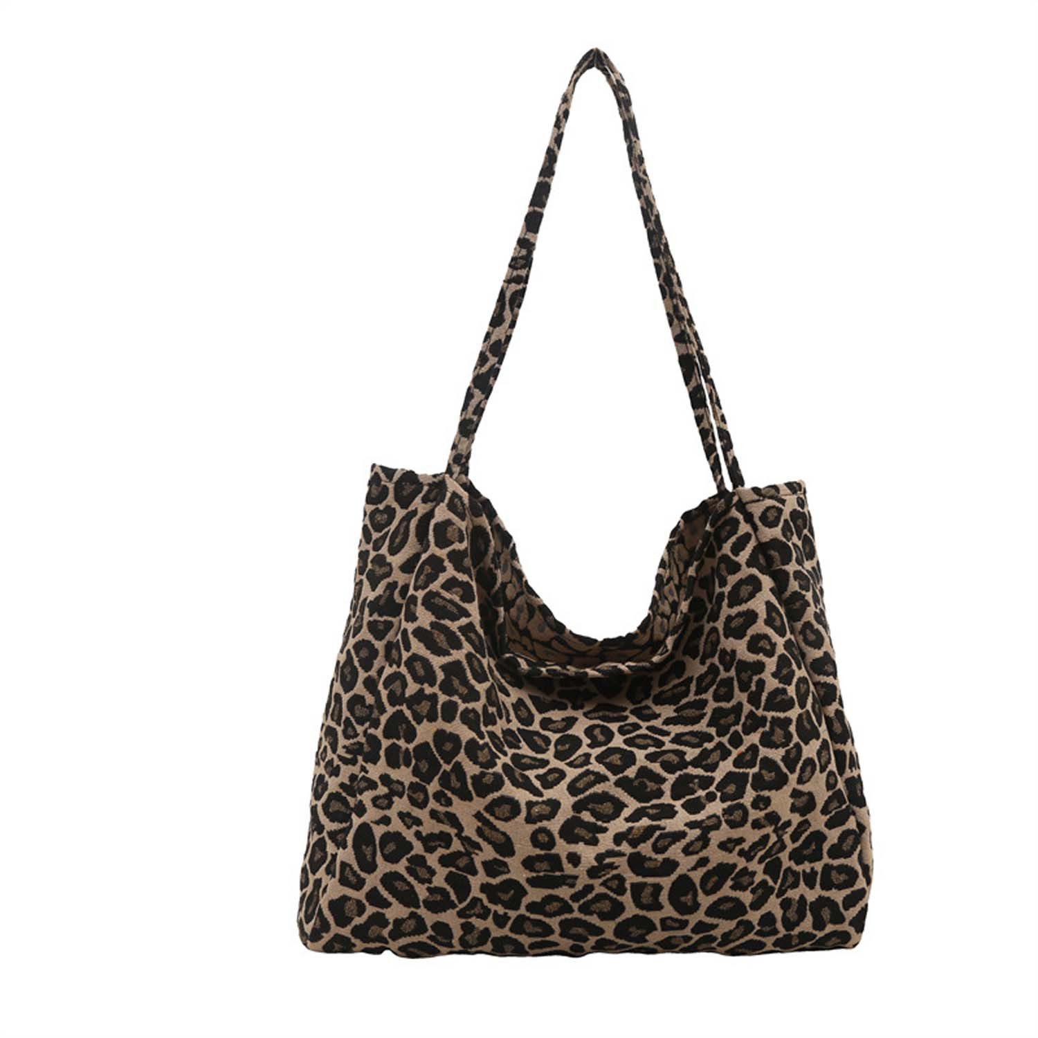 Oemmn Umhängetasche Damen Schultertasche Schultertasche mit Leopardenmuster
