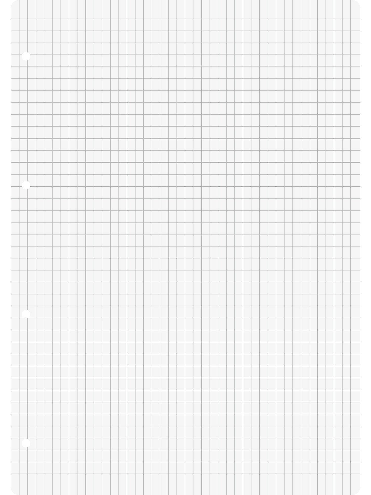 Baier & Schneider Collegeblock Ringbucheinlagen A4 5x7 mm rautiert 50 Blatt weiß