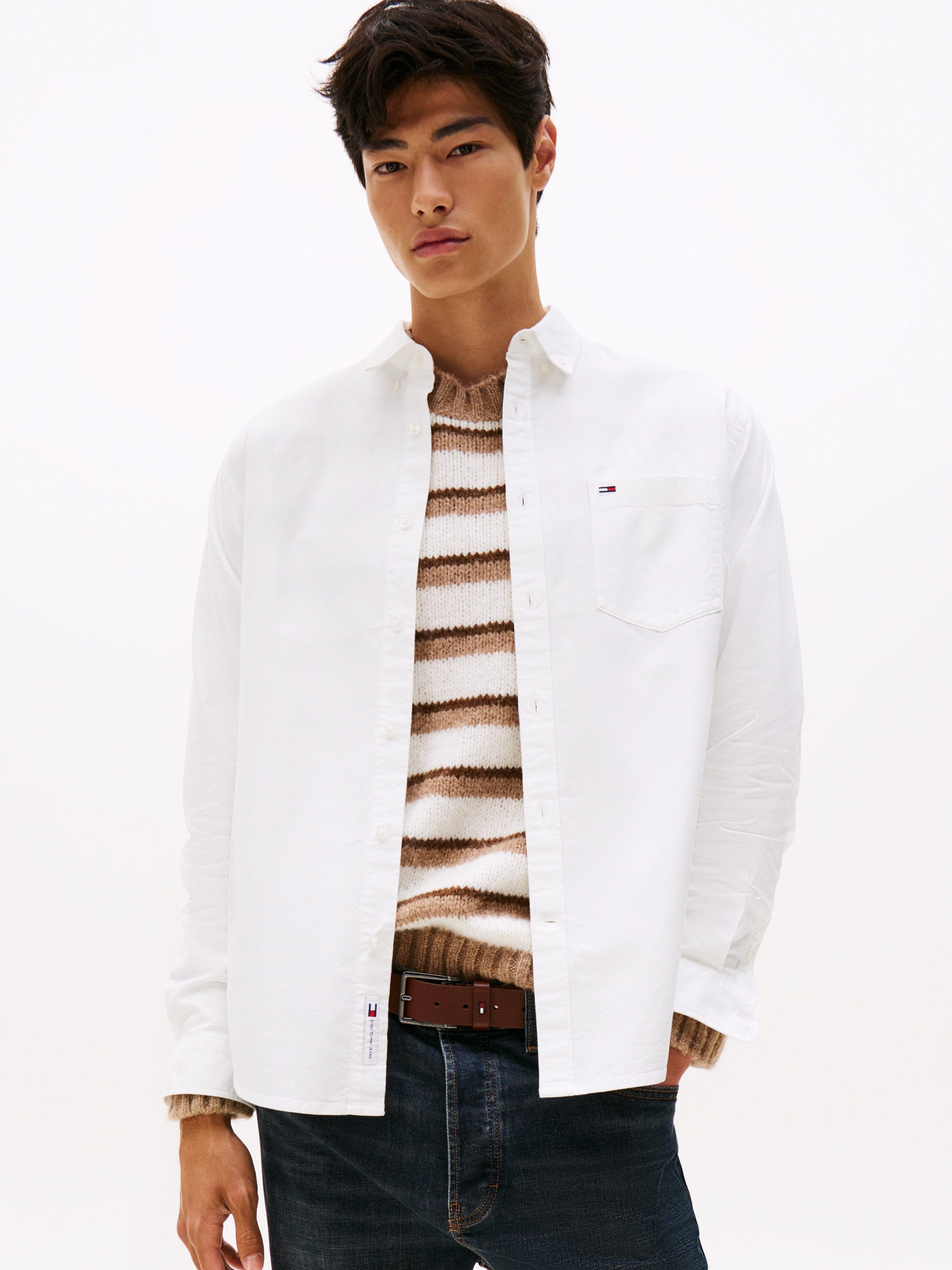 Tommy Jeans Langarmhemd TJM OXFORD relaxed günstig online kaufen