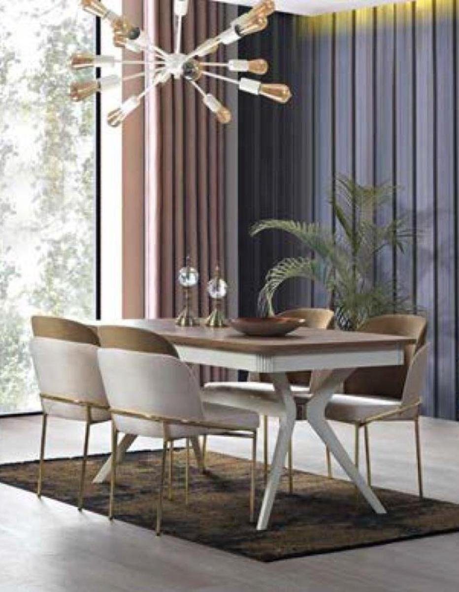 Italy Esszimmer 4x JVmoebel Gruppe Wohnzimmer-Set, Stuhl Garnitur Kommode Esstisch Tisch
