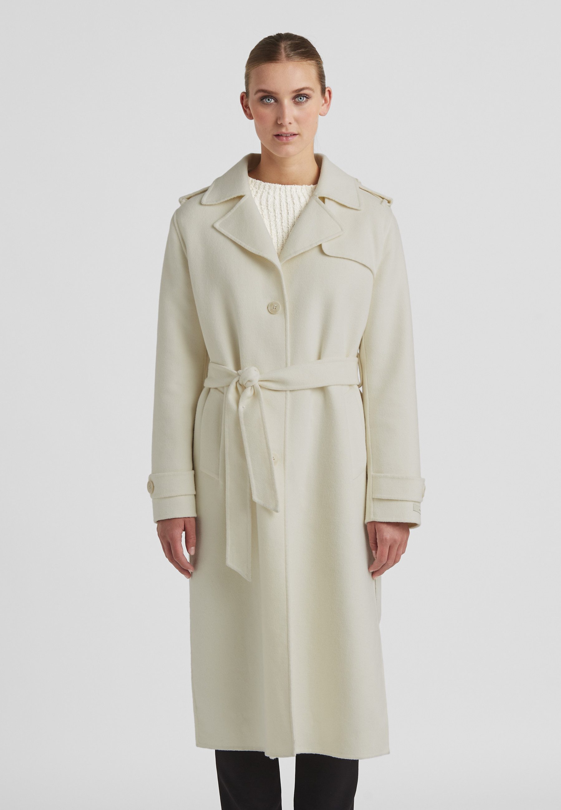 Milestone Trenchcoat MSCosmic Damen elegant, feminin, klassisch mit Schulterklappen