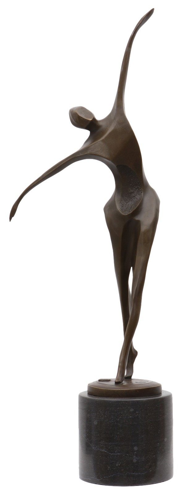 Aubaho Skulptur Bronzeskulptur Mann Tänzer im Bronze Figur Antik-Stil 57cm Statue
