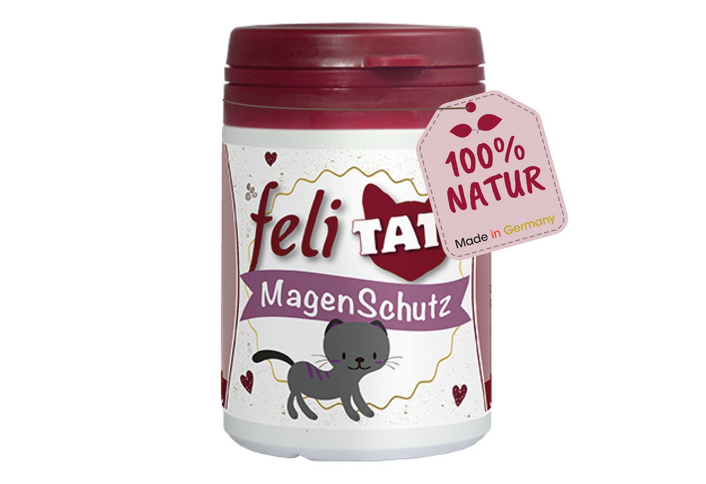 cdVet feliTATZ Magenschutz, Nahrungsergänzungsmittel für: Katzen, zur Bindung von Magensäure, schützt die Magenschleimhaut