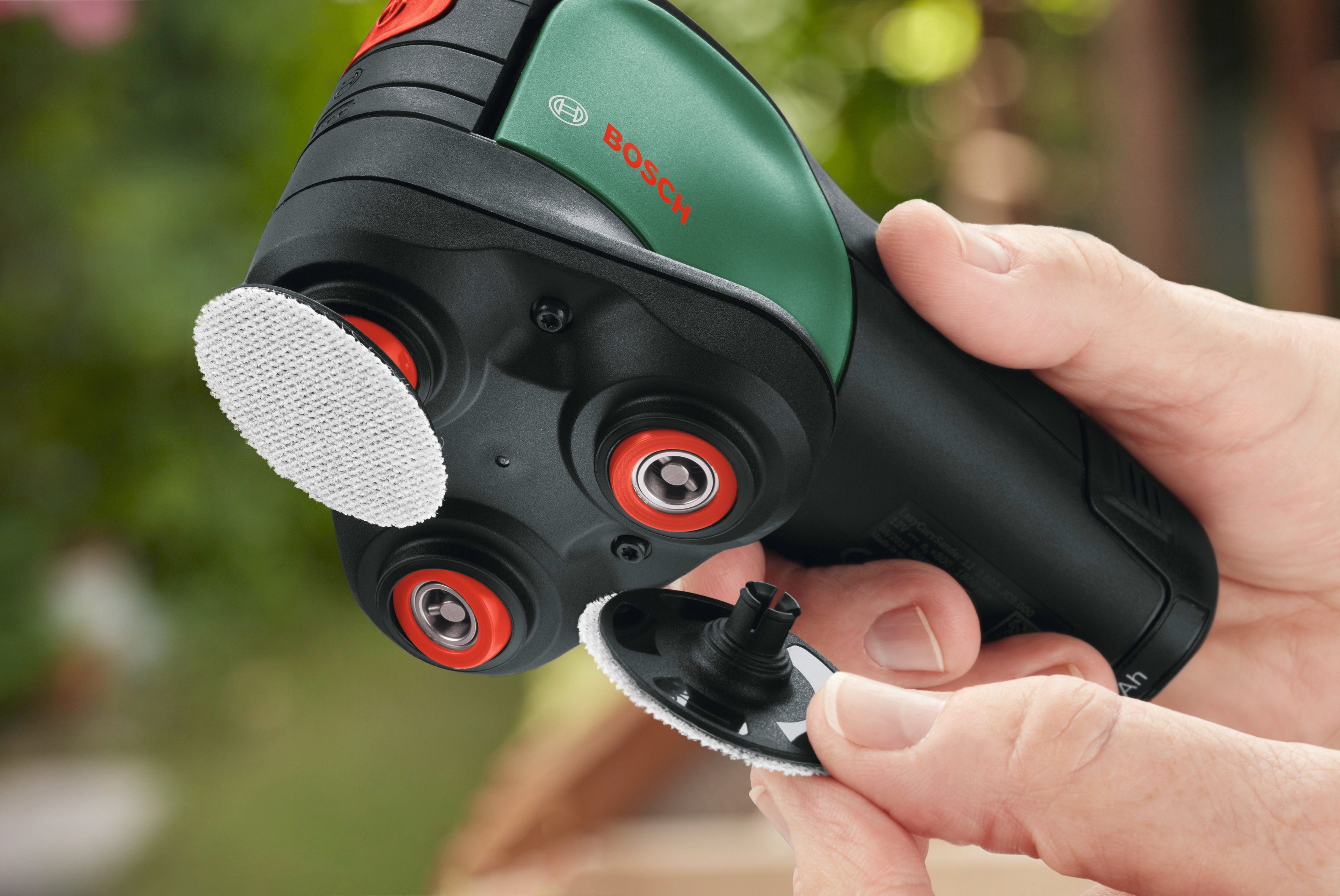 Home 12, und Garden ohne Ladegerät Akku-Tellerschleifer Akku & Bosch EasyCurvSander