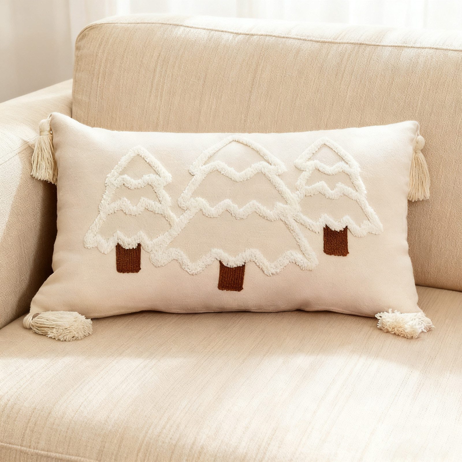 OKWISH Kissenbezüge Weihnachtskissenbezug 30x50 cm Sofakissenbezug Dekokiss günstig online kaufen