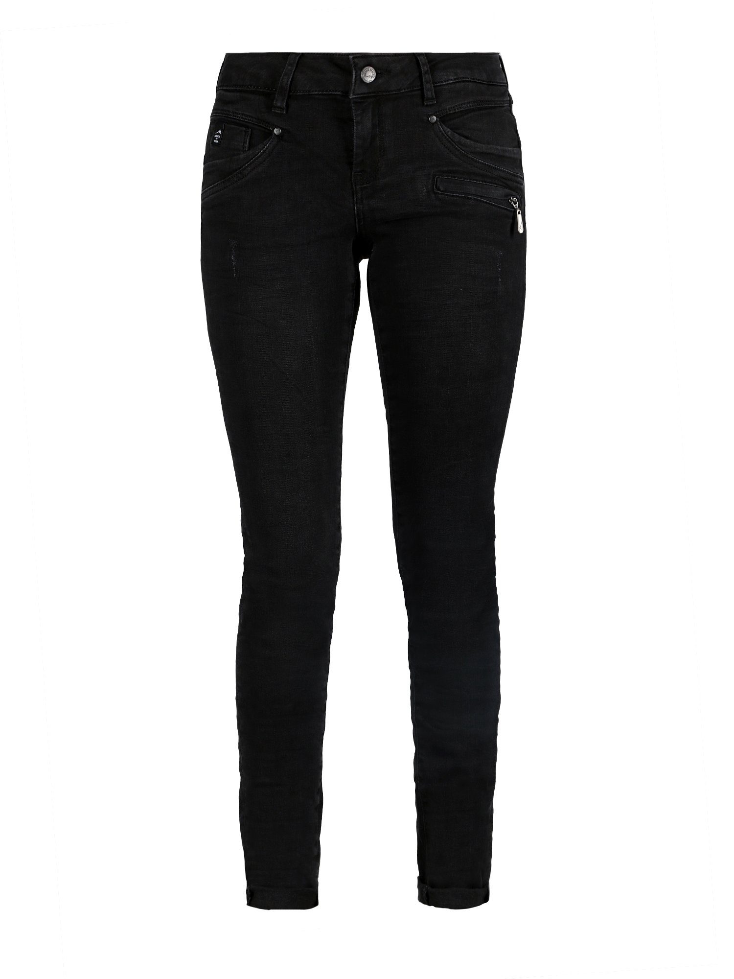 Skinny-fit-Jeans of Black Denim Denim Miracle