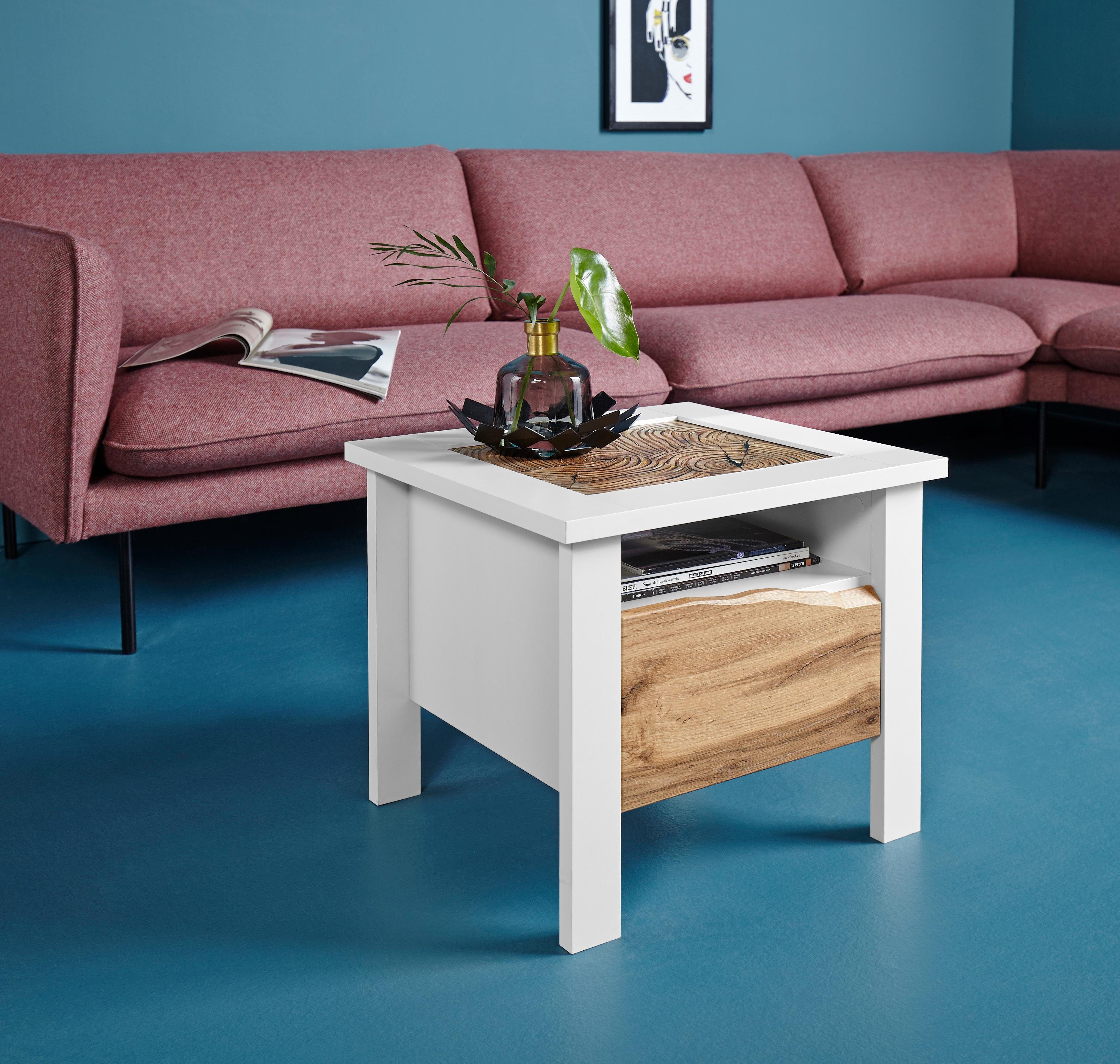 INOSIGN Couchtisch »Heike«, mit Glaseinsatz, in 2 Breiten - INOSIGN