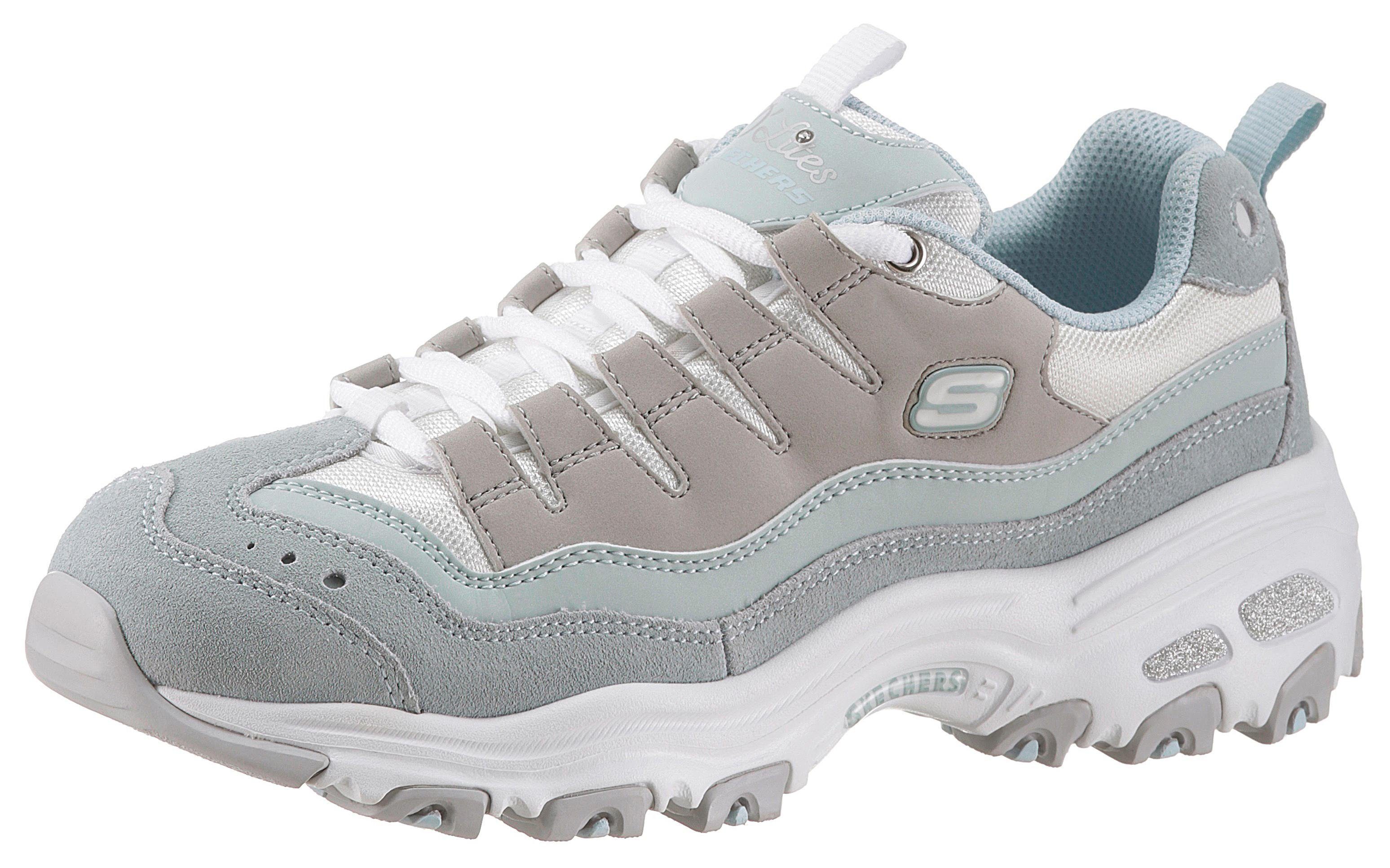 Skechers D Lites Damen Sneaker Grau