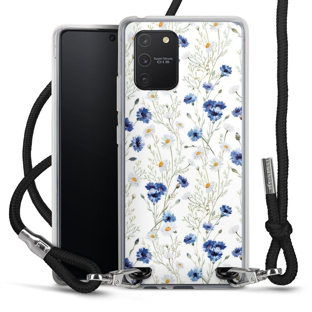 DeinDesign Handyhülle Muster Blume Blumen Flower Pattern 6, Samsung Galaxy S10 Lite Handykette Hülle mit Band Case zum Umhängen