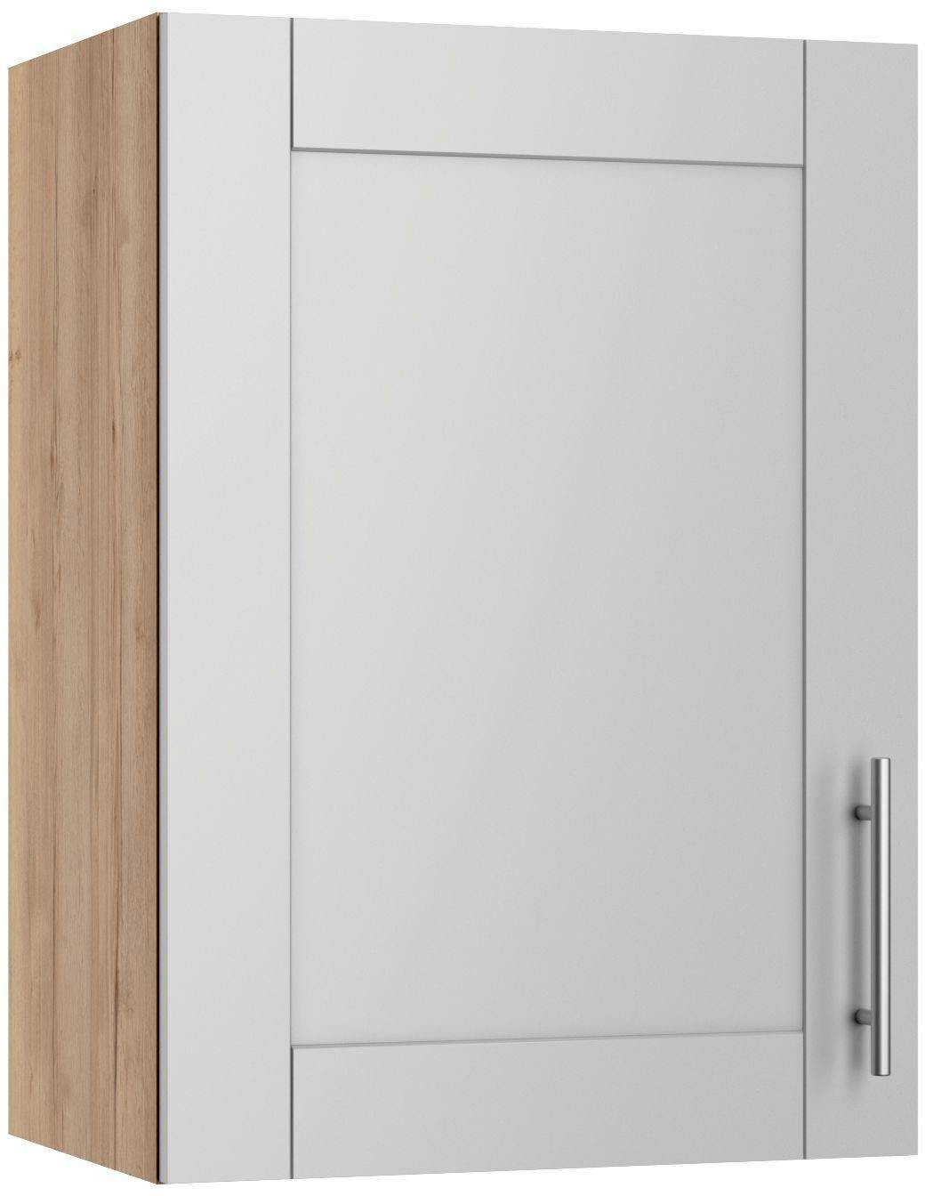 OPTIFIT Hängeschrank Ahus Breite | Nachbildung hellgrau 50 cm matt/wildeiche Nachbildung wildeiche