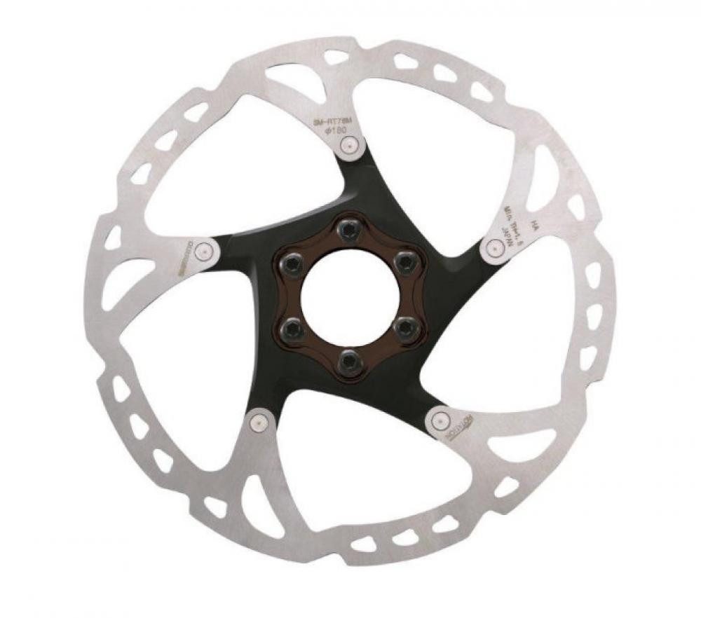 Shimano Scheibenbremse SHIMANO BREMSSCHEIBE RT76 180MM 6L Bremsscheibe - 180 mm 6-Loch Rotor