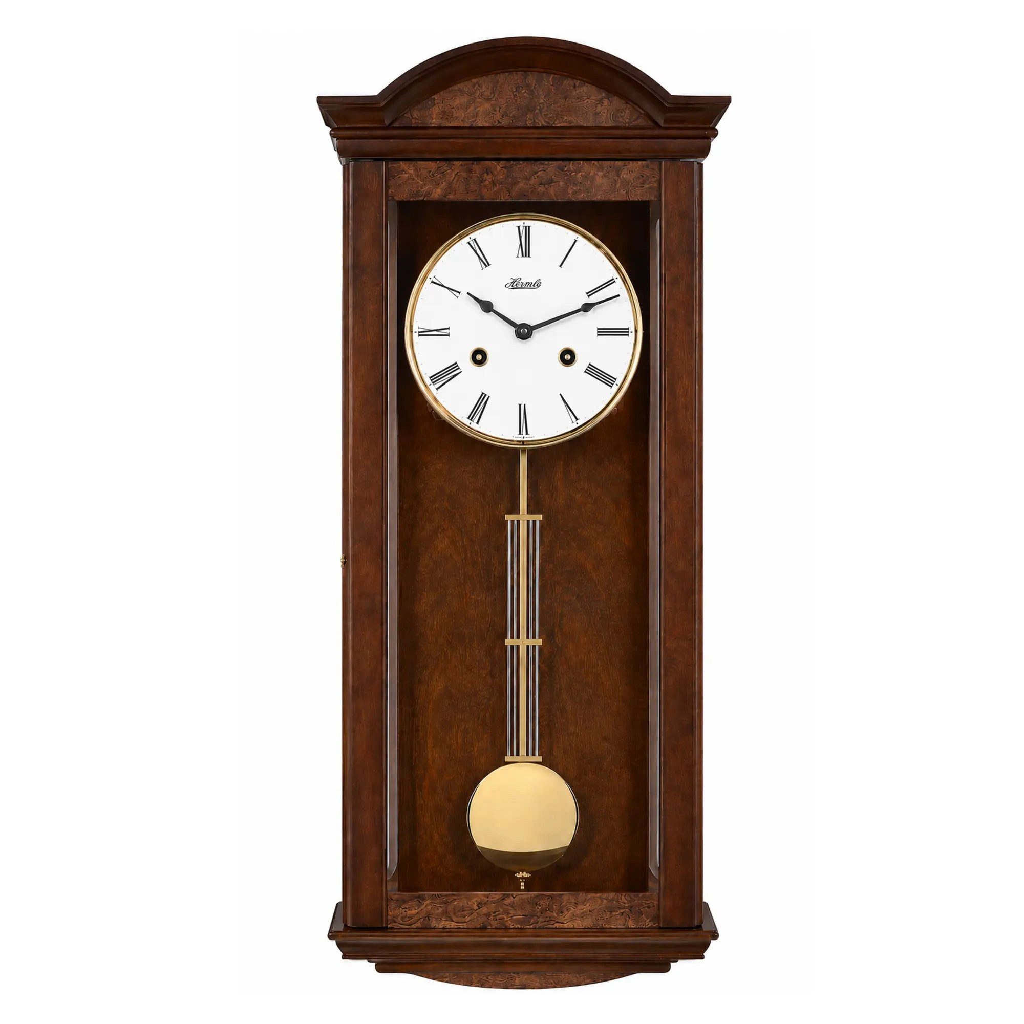 Hermle Wanduhr Pendeluhr Nussbaum 4/4 Westminster - Hermle Modell: 71001-030341