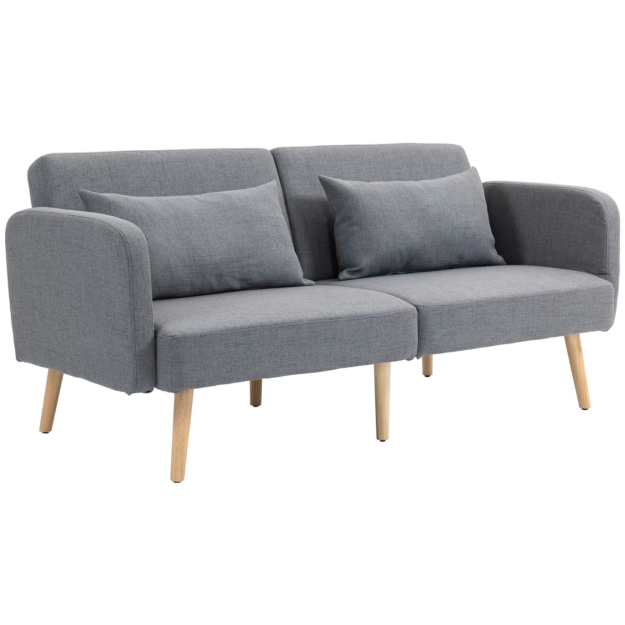 HOMCOM Schlafsofa Doppelschlafsofa mit 2-fach verstellbarer günstig online kaufen