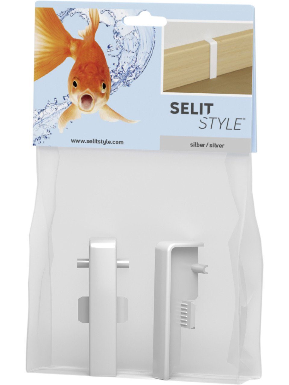 Selit Sockelleiste SELITSTYLE Verbinder silber Höhe 50 mm