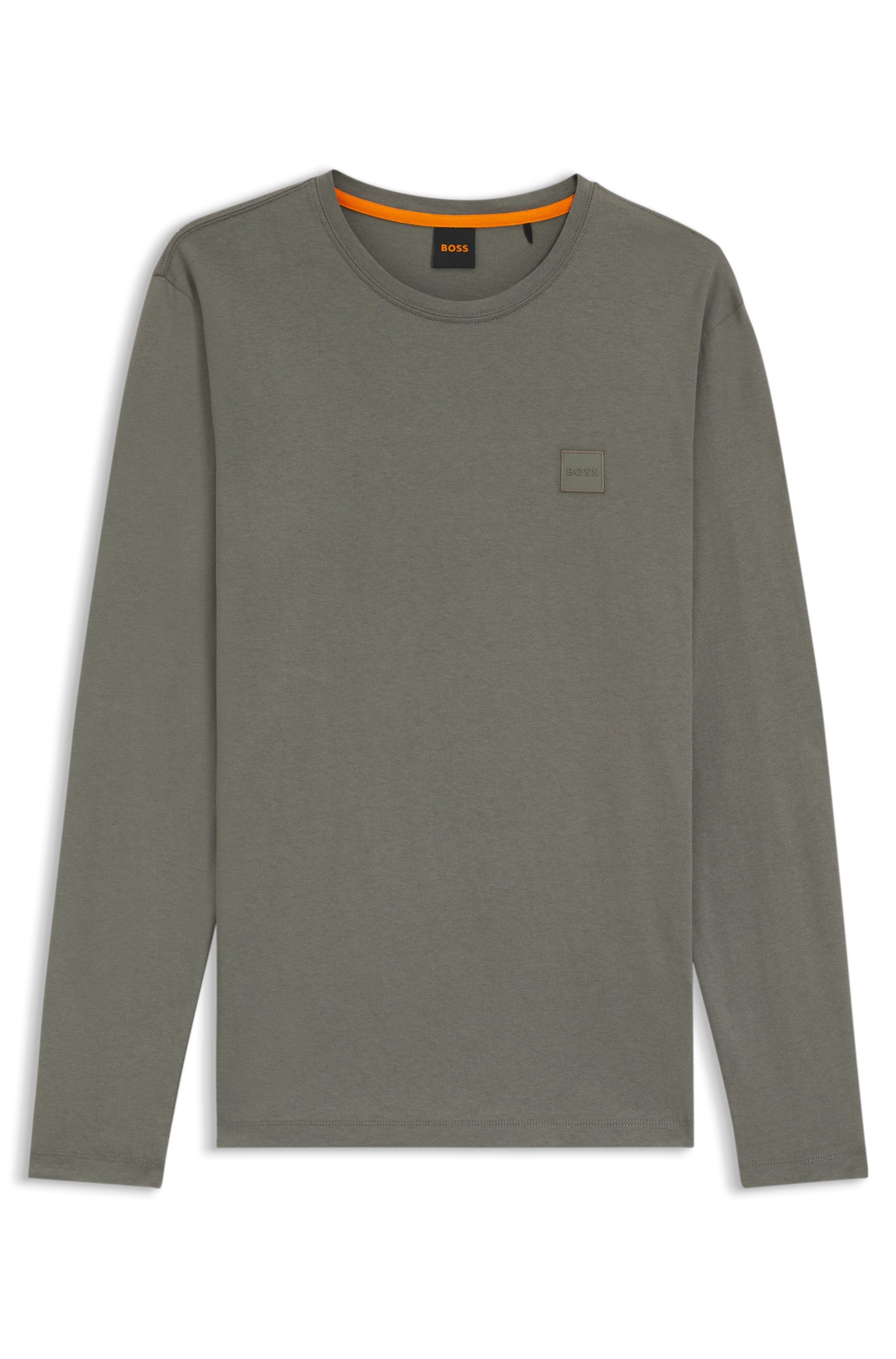 BOSS ORANGE Langarmshirt Tacks mit Markenlogo auf der Brust – Bild 4 von 5