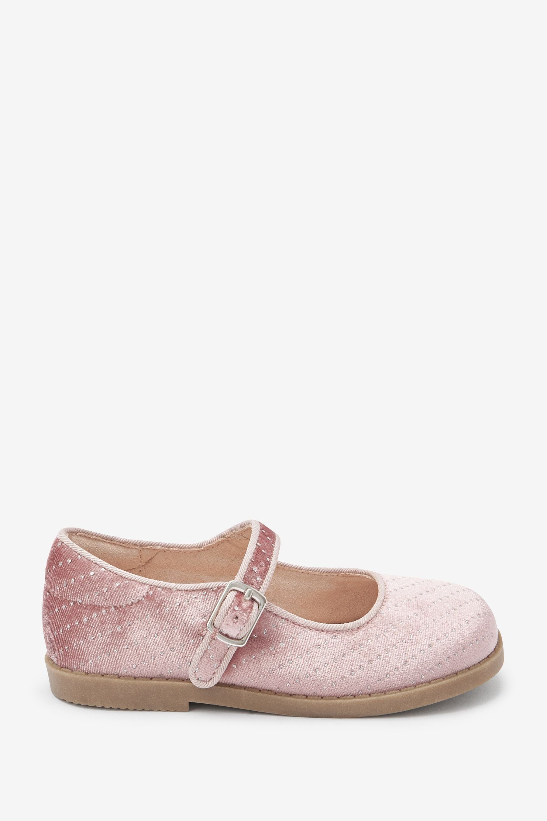 T-Strap-Sandale (1-tlg) Next Mary-Jane-Schuhe Pink Velvet