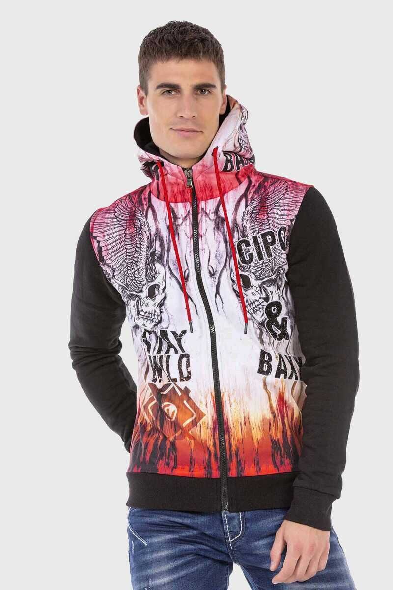 Cipo & Baxx Sweatjacke Sweatjacken (1-tlg) mit coolem Print