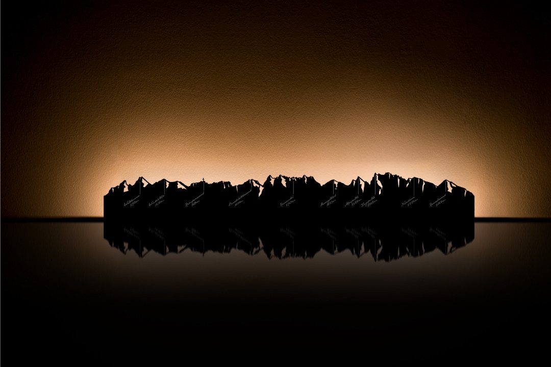 Radius Wanddekoobjekt Skyline Stadt Silhouette Wanddekoration günstig online kaufen