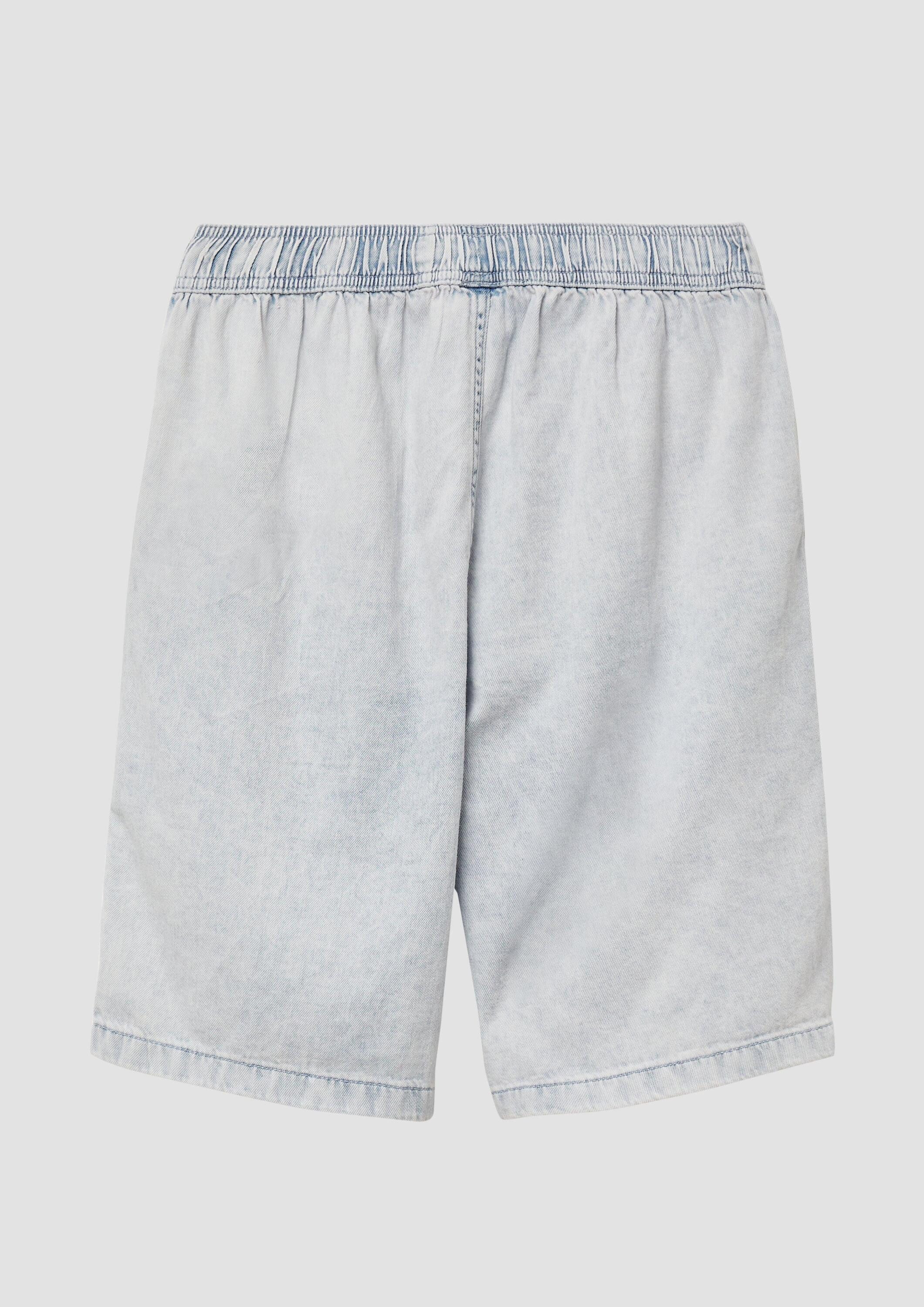 s.Oliver Jeansshorts Jeans-Hose Bermuda-Jeans / Loose Fit / Low Rise / Wide Leg
