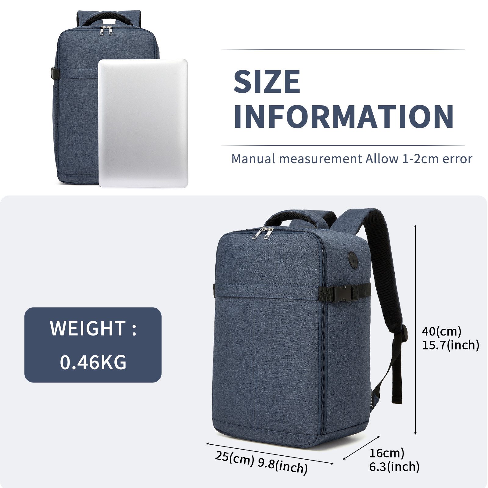 KONO Reiserucksack, Handgepäck 40x25x16 cm - günstig online kaufen
