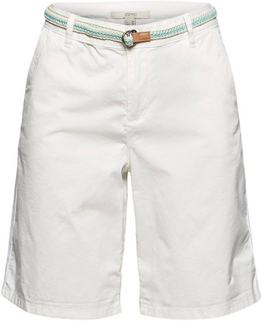 Hosen - Esprit Shorts (Set, mit abnehmbarem Gürtel) mit sommerlichem Flechtgürtel › weiß  - Onlineshop OTTO