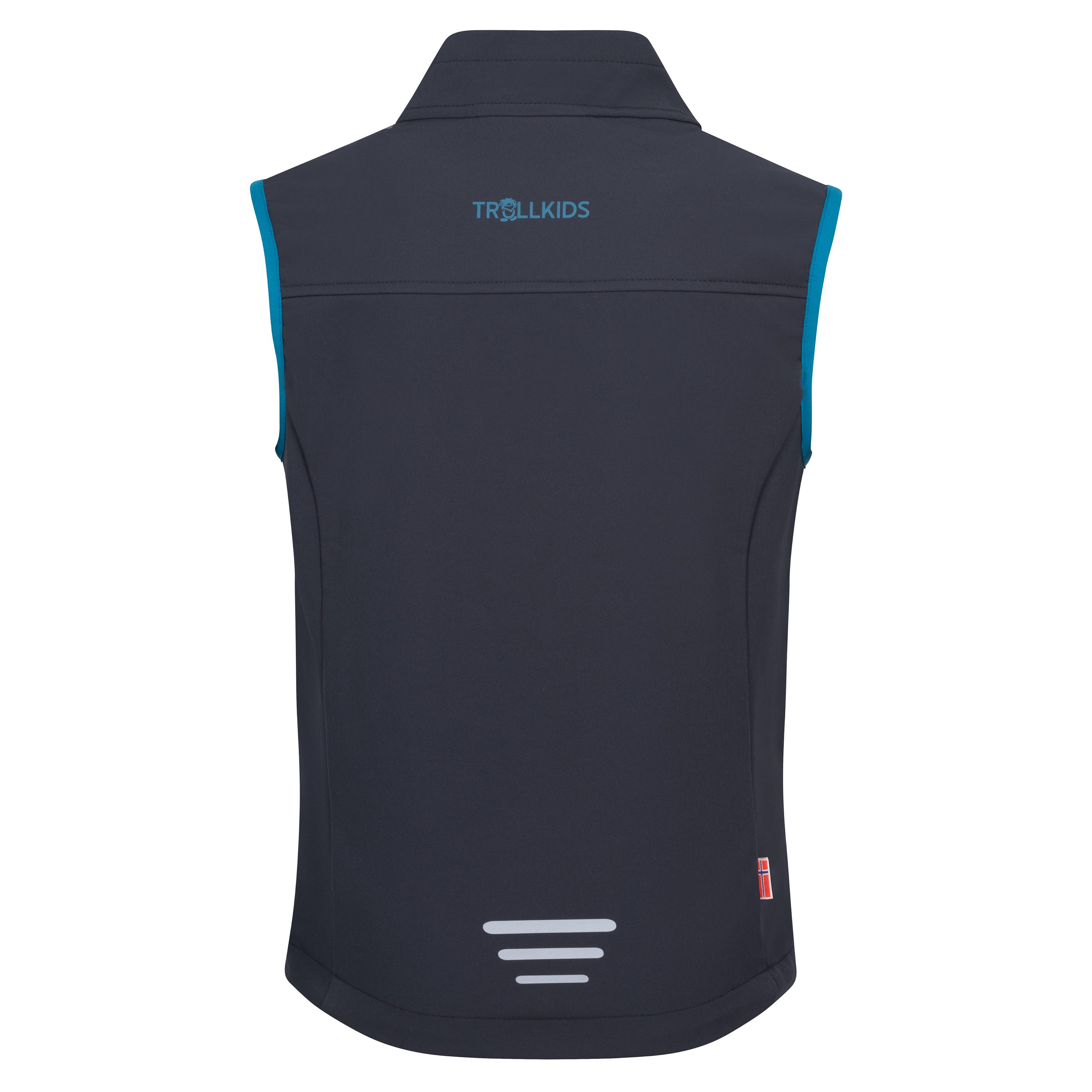 TROLLKIDS Softshellweste KIDS TROLLFJORD VEST für Kinder und Jugendliche geeignet, atmungsaktives Material