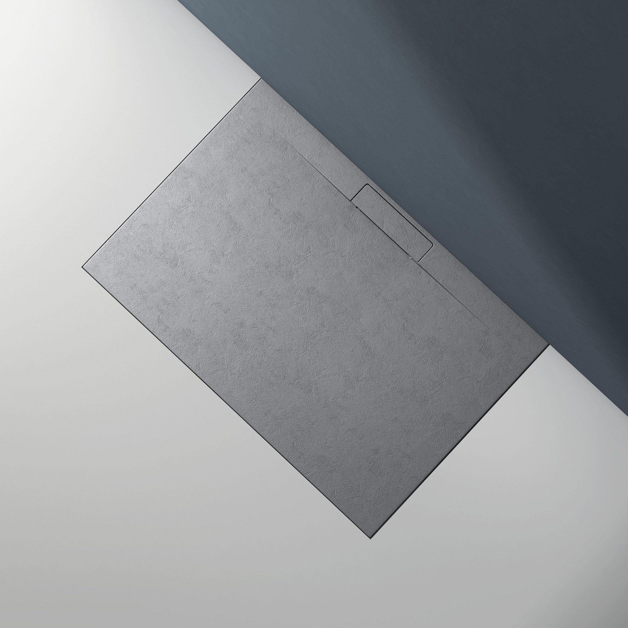 doporro Duschwanne Duschtasse Duschwanne Mineralguss Rechteckig DIN-Anschlüsse Lyra, Mineralguss