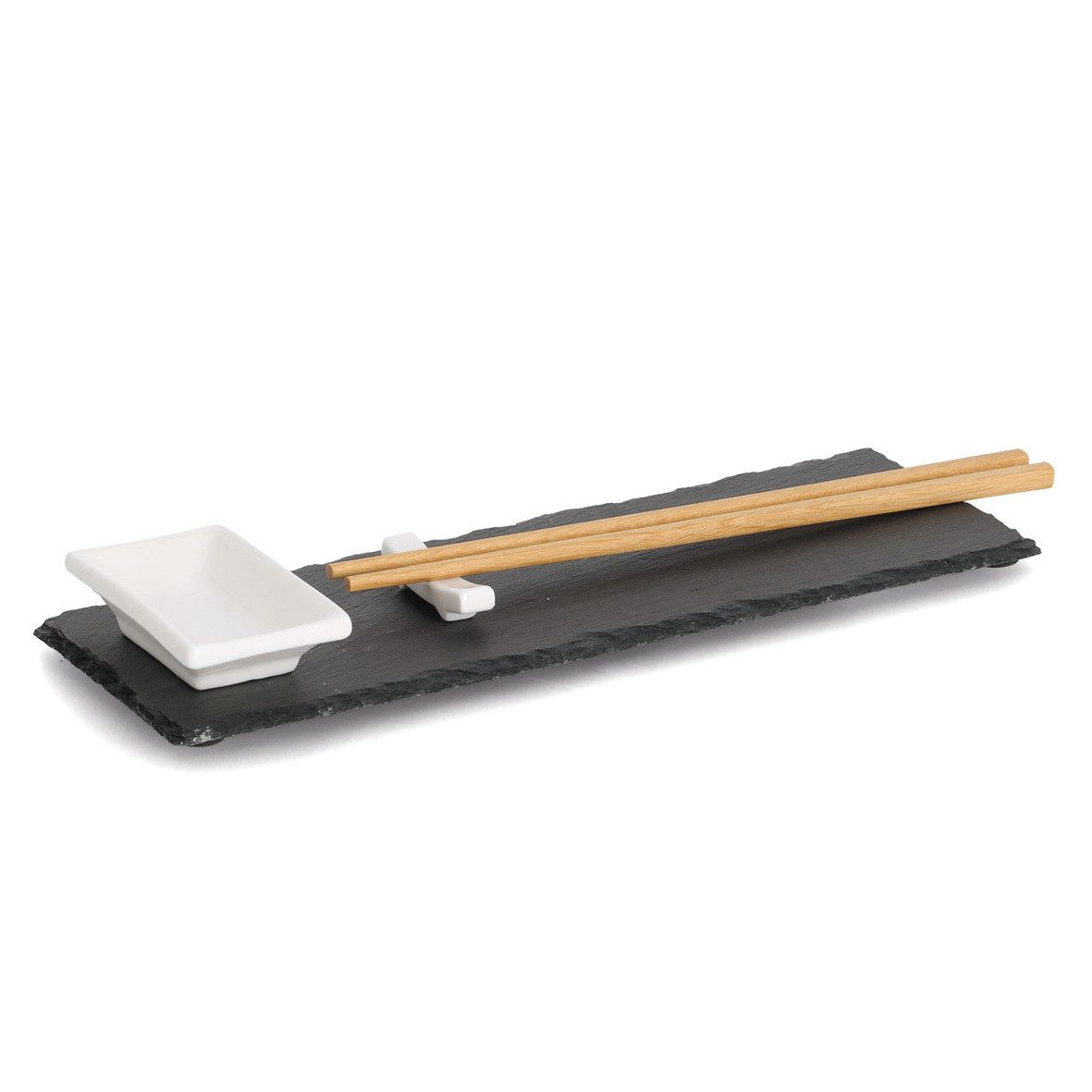 Zeller Present Tablett Sushi-Set ZELLER, 4-teilig, Keramik